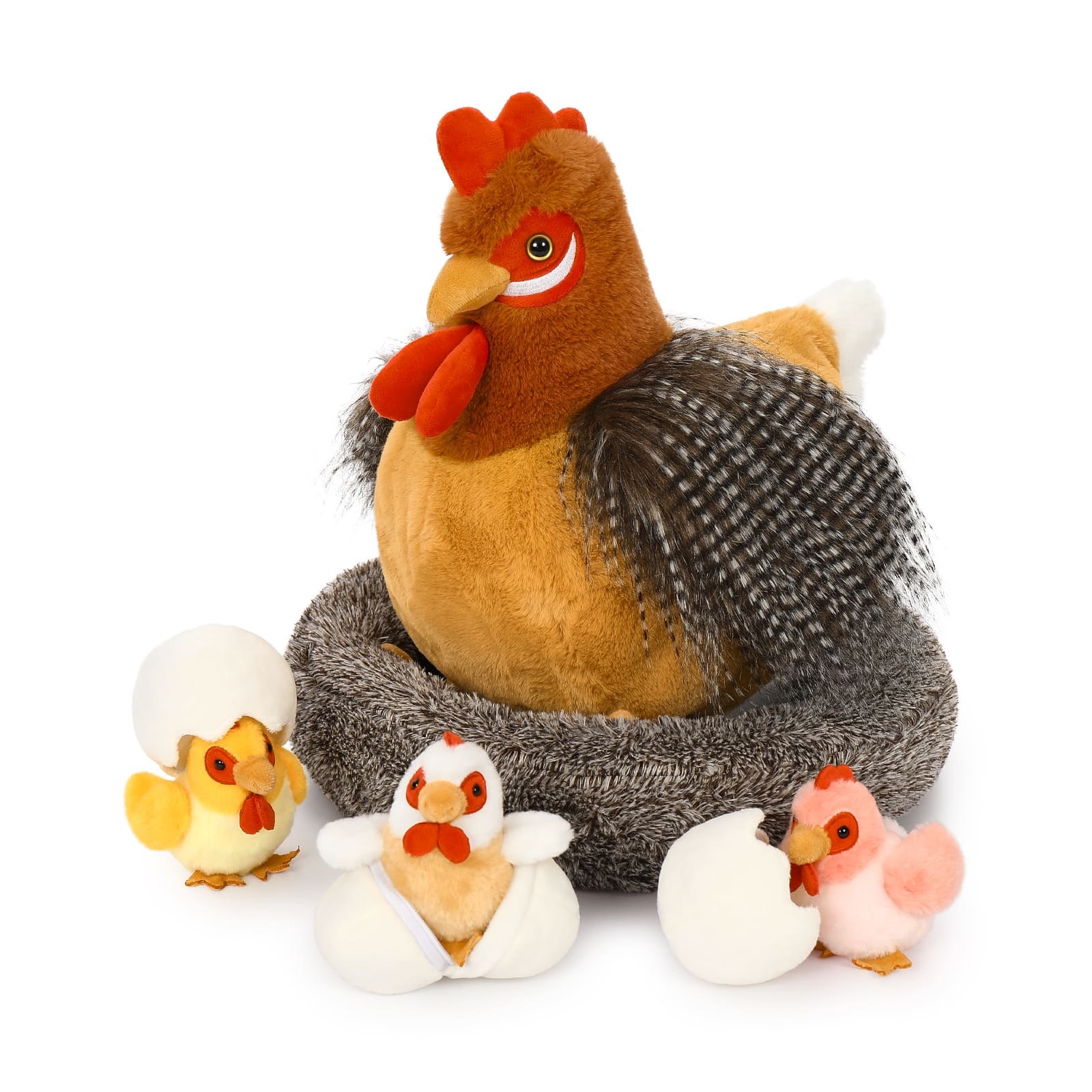 Chicken Plush Toys Farm Stuffed Animals, 16.5 Inches
