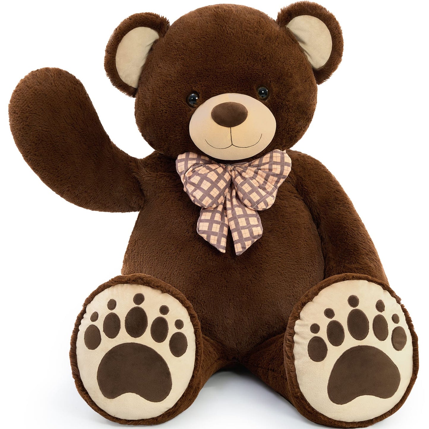 Giant 5 Feet Teddy Bear Stuffed Animals - Premium Quality Teddy Bears - Gender-neutral Teddy Bear for Baby Shower - Dark Brown Oversized Teddy Bear