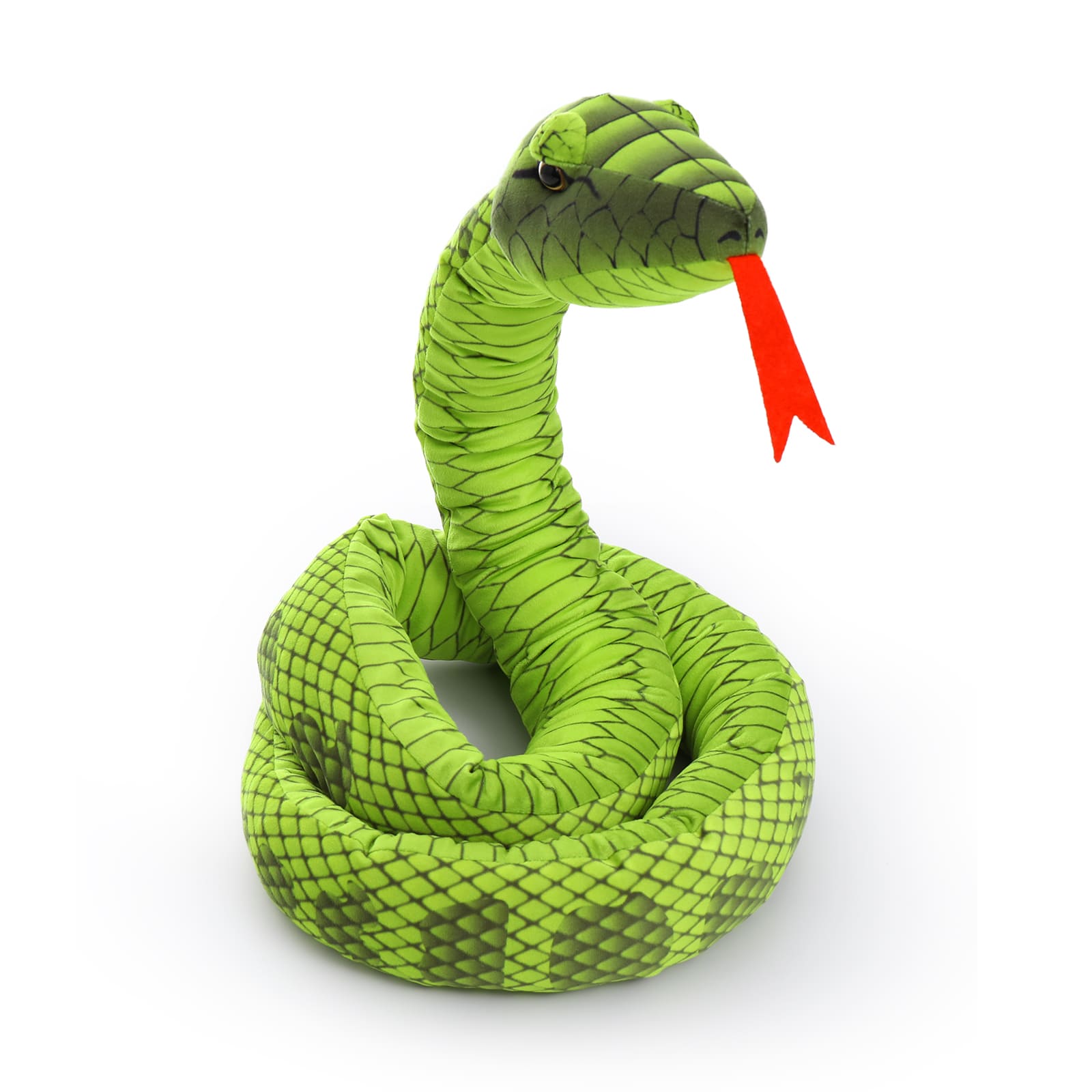 Snake Stuffed Animal Toy Set, Green/Yellow/Red/Pink/Brown, 79/118 Inches