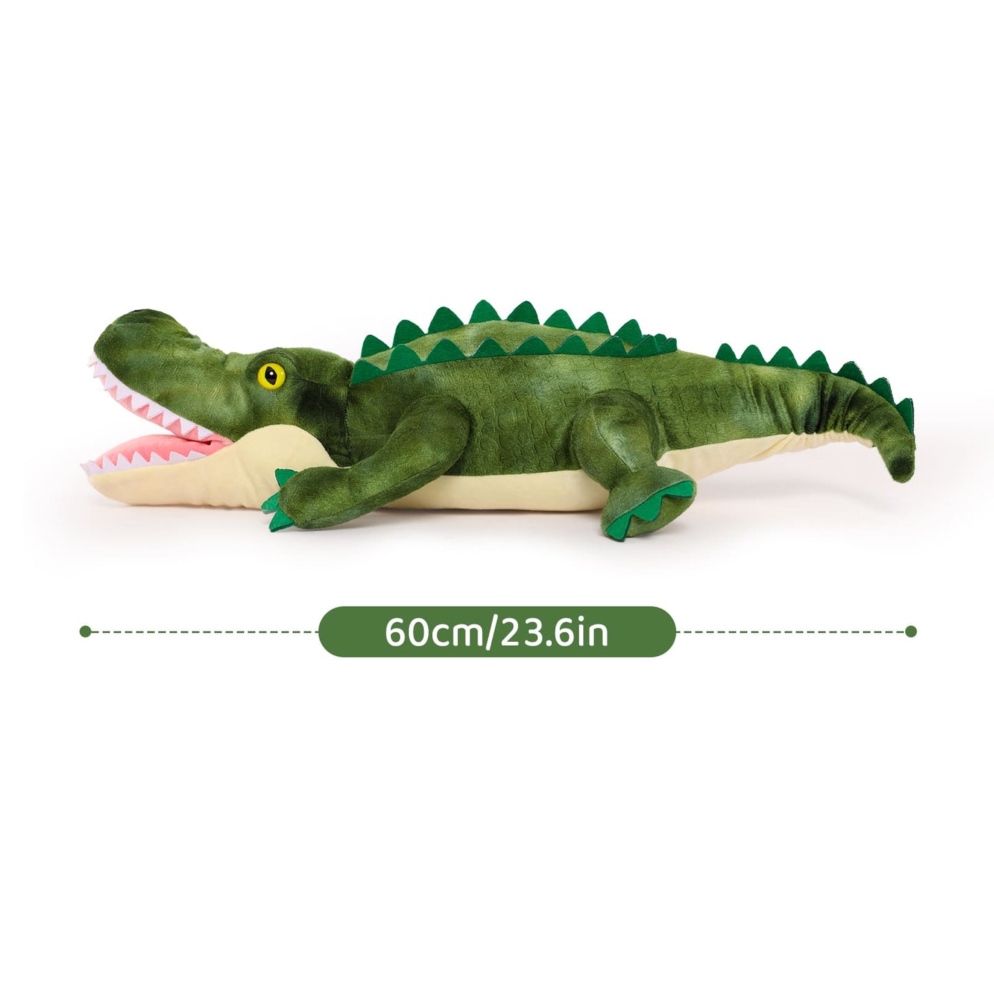 Mom Crocodile with 3 Baby Crocodile Plushies, 23.6 Inches