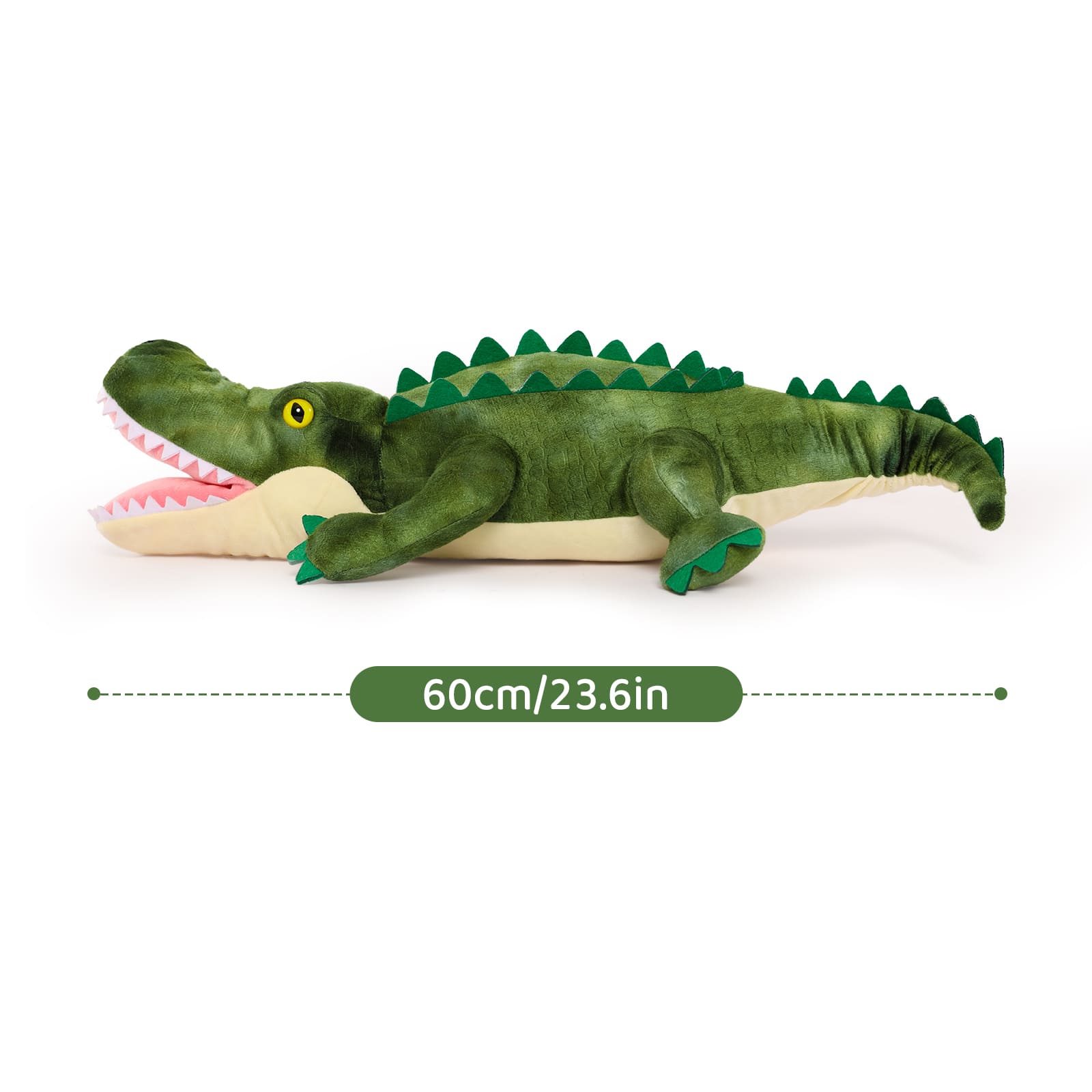 Mom Crocodile with 3 Baby Crocodile Plushies, 23.6 Inches