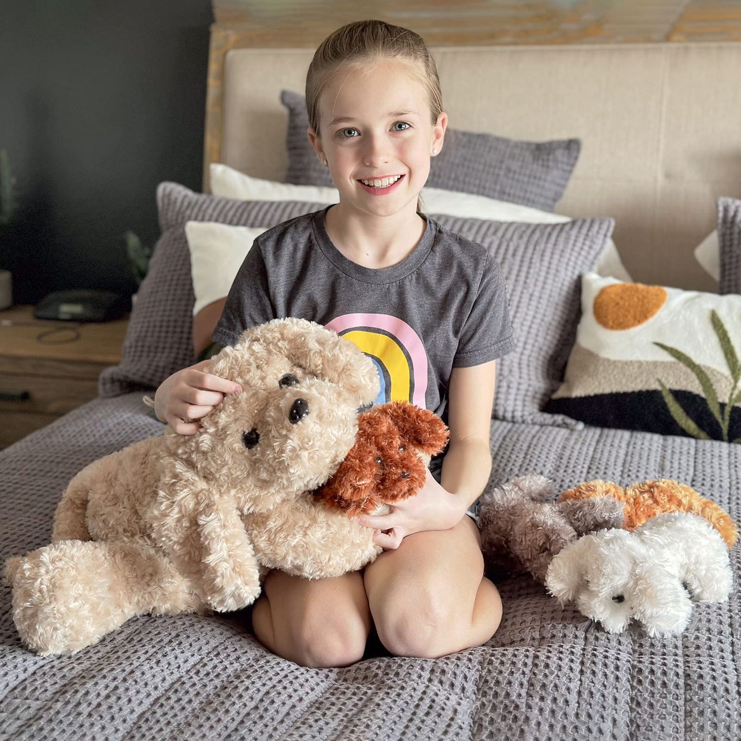 Stofftierspielzeug-Set für Hunde, 23,6 Zoll