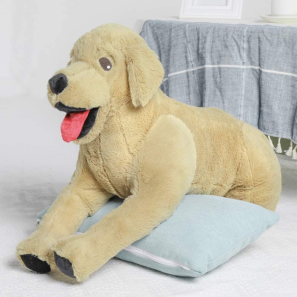 Jouet en peluche mignon pour chien, marron clair, 11,8/21/29 pouces