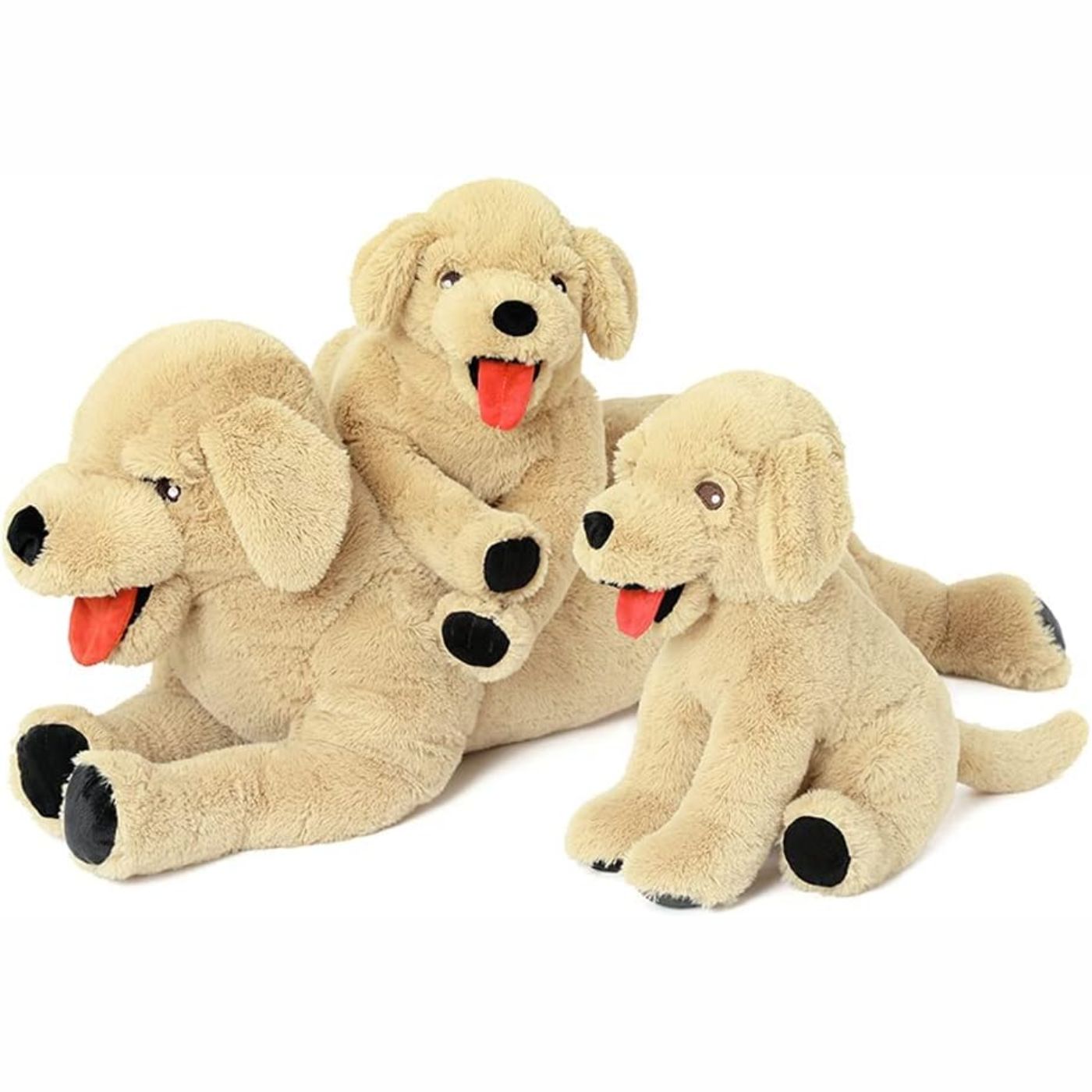 Jouet en peluche mignon pour chien, marron clair, 11,8/21/29 pouces