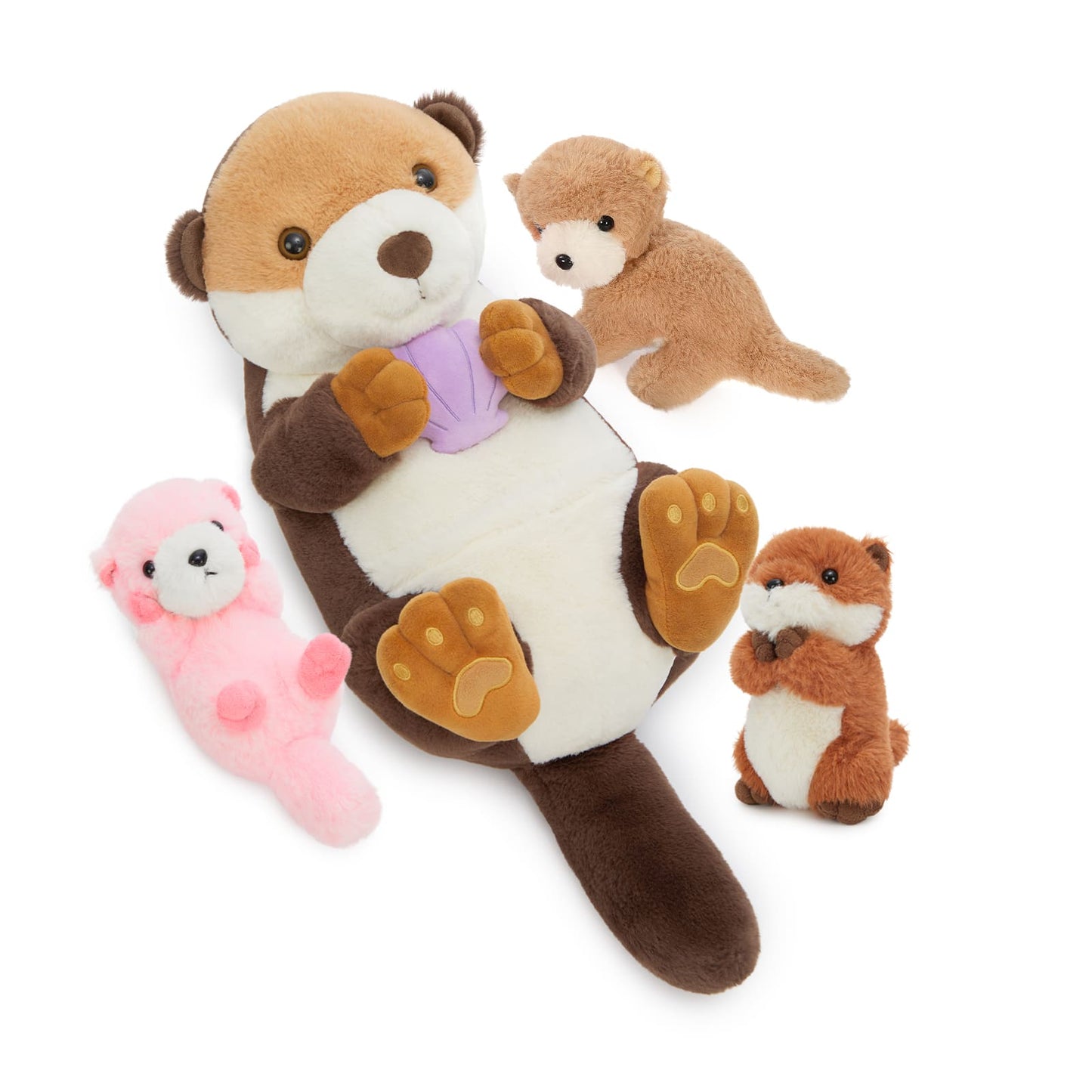 River Otter Stuffed Animals, Dark Brown/Grey, 23.6 Inches