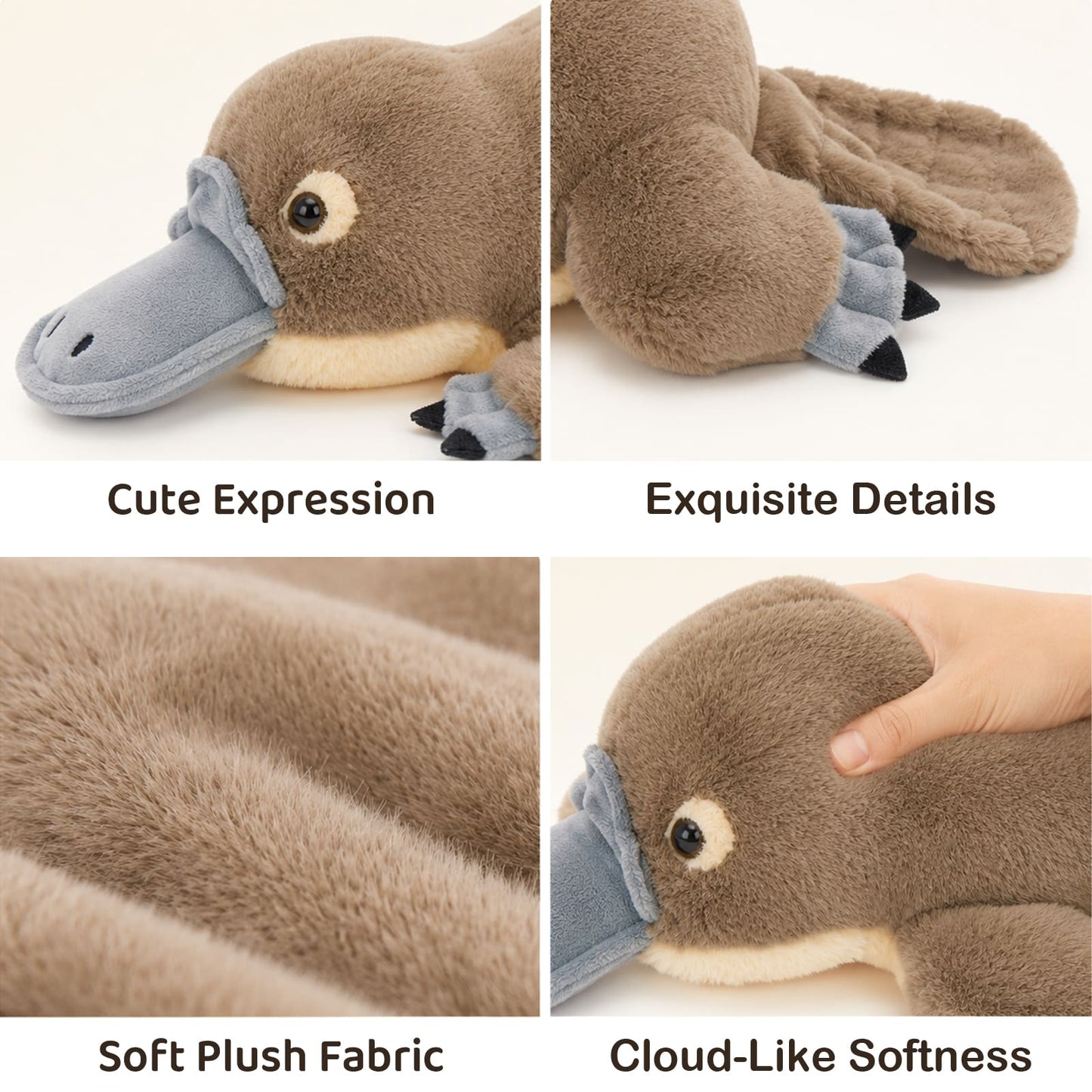 Platypus Plush Toys Duckbill Stuffed Animals, 21.65 Inches