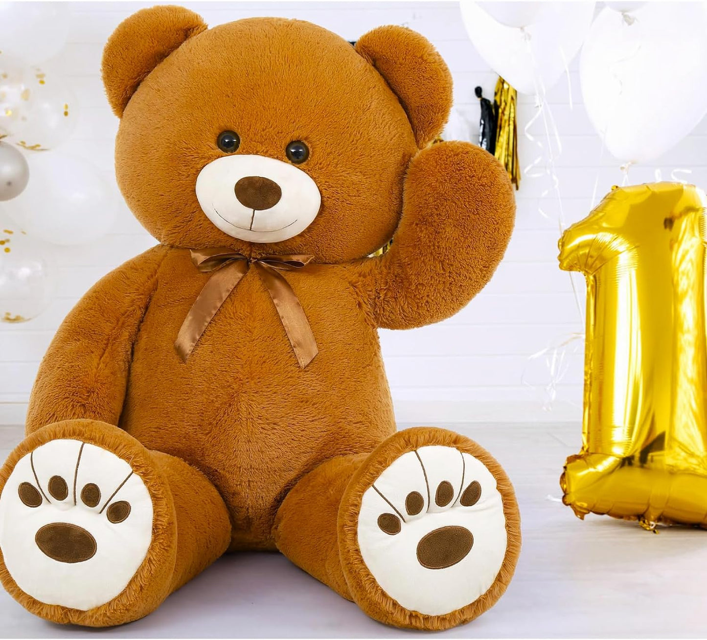 Brown Teddy Bear Stuffed Animals, Stuffed Bear Plush, Cute Stuffed Animals, Giant Teddy Bears for Kids Baby Toddlers Girlfriend, Gifts for Valentine's Day/Birthday/Christmas, MorisMos Stuffed Animals, Baby Shower Teddy Bears