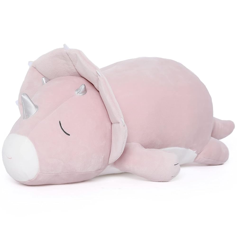 Coussin dinosaure, rose, 24/32 pouces