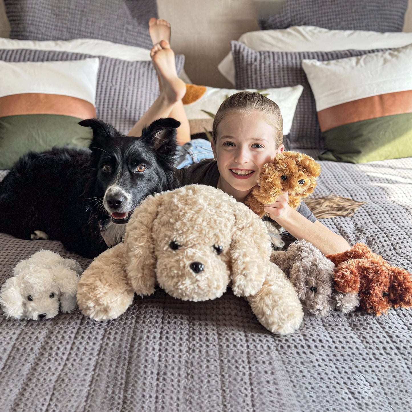 Stofftierspielzeug-Set für Hunde, 23,6 Zoll