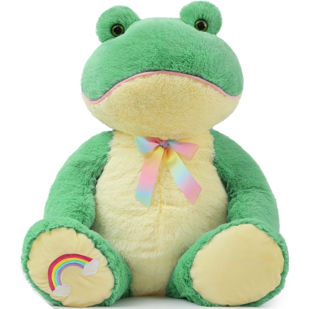Sitzender Frosch, Stofftier, 26,8 Zoll