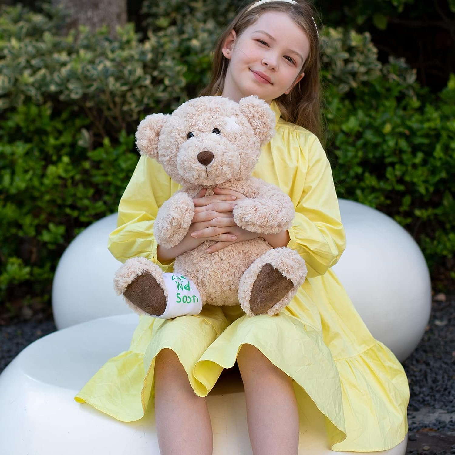 Ours en peluche Get Well Soon, marron, 13,8 pouces