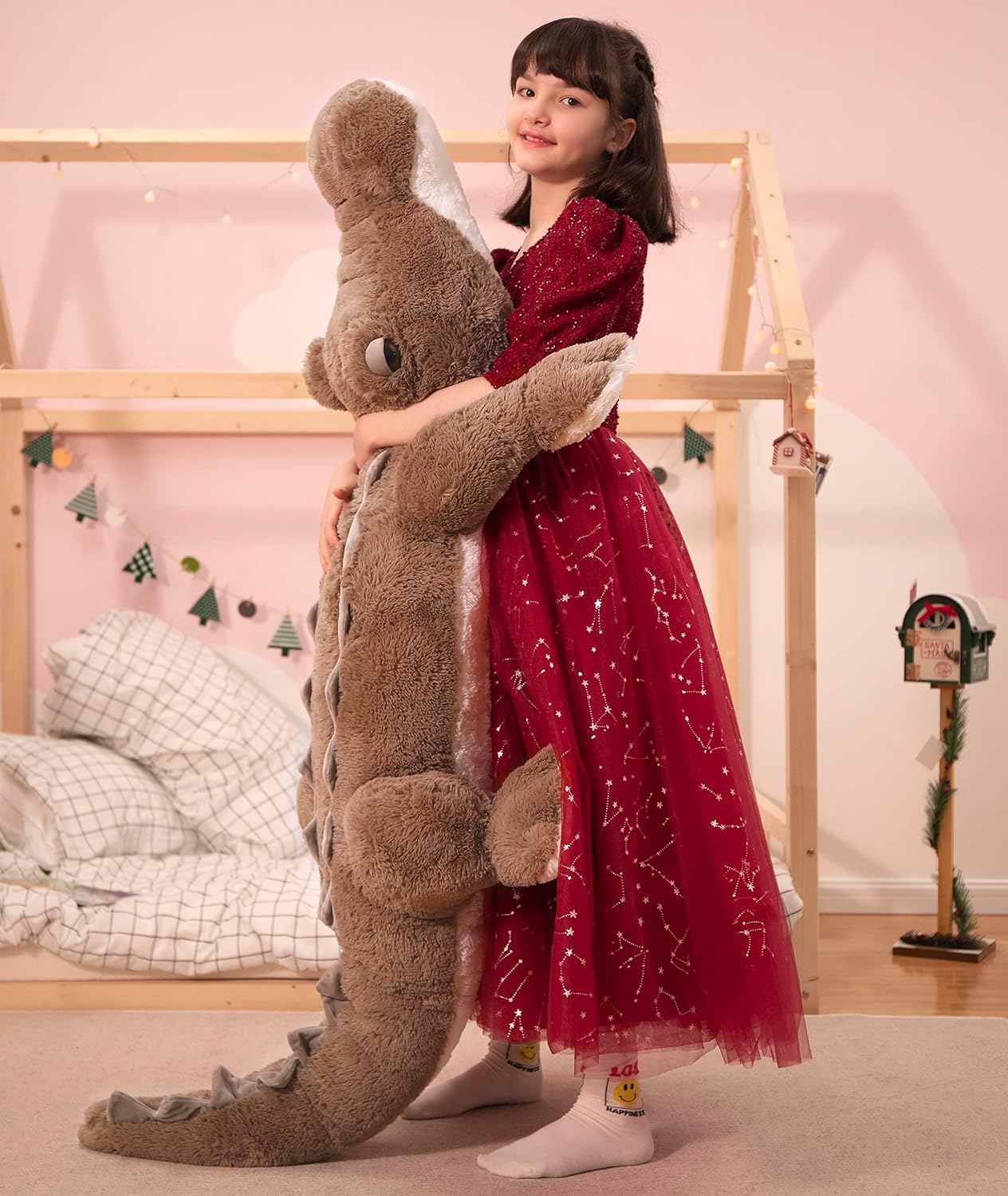 Giant Alligator Stuffed Toy, 67 Inches
