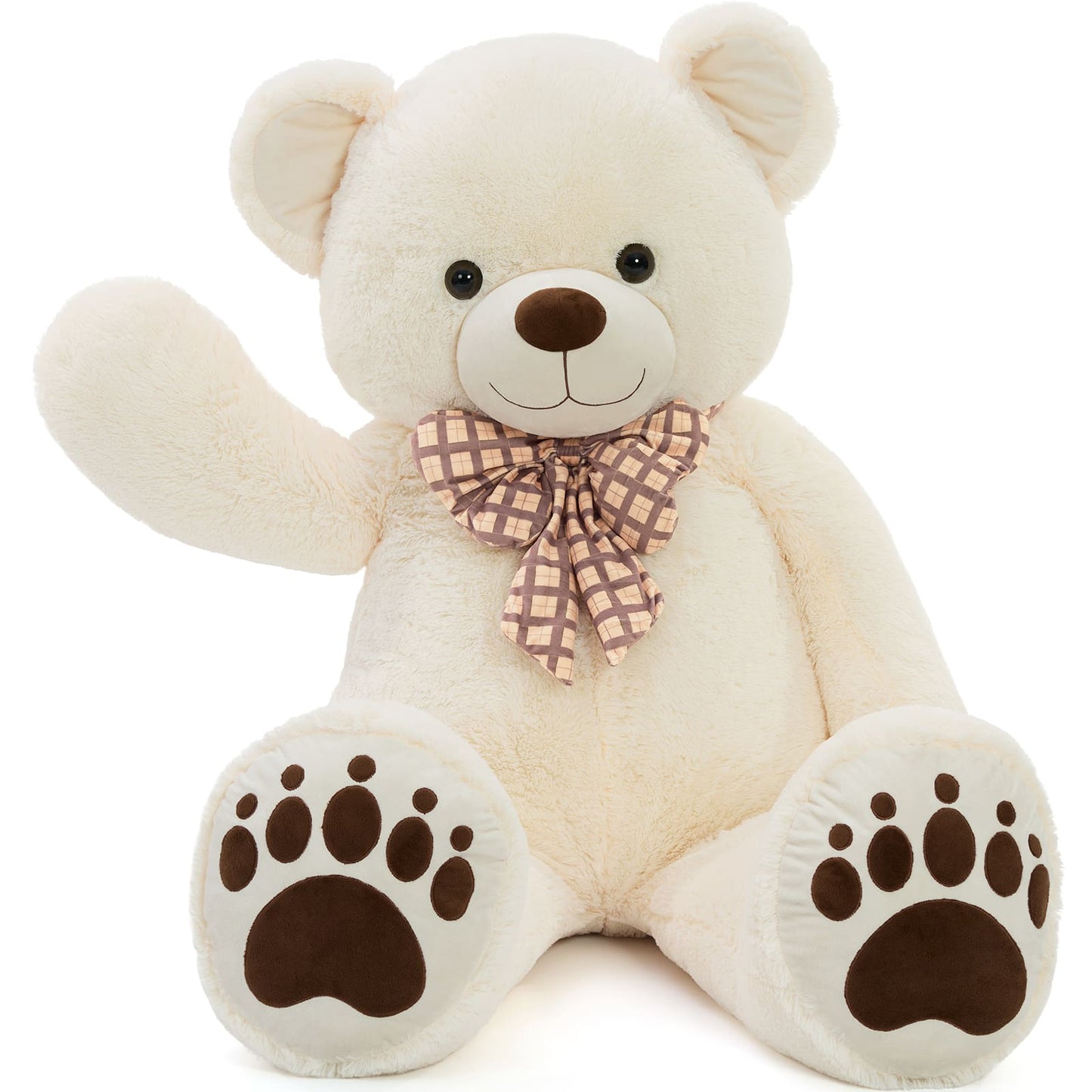 Giant 5 Feet Teddy Bear Stuffed Animals - Premium Quality Teddy Bears - Gender-neutral Teddy Bear for Baby Shower - Beige Oversized Teddy Bear