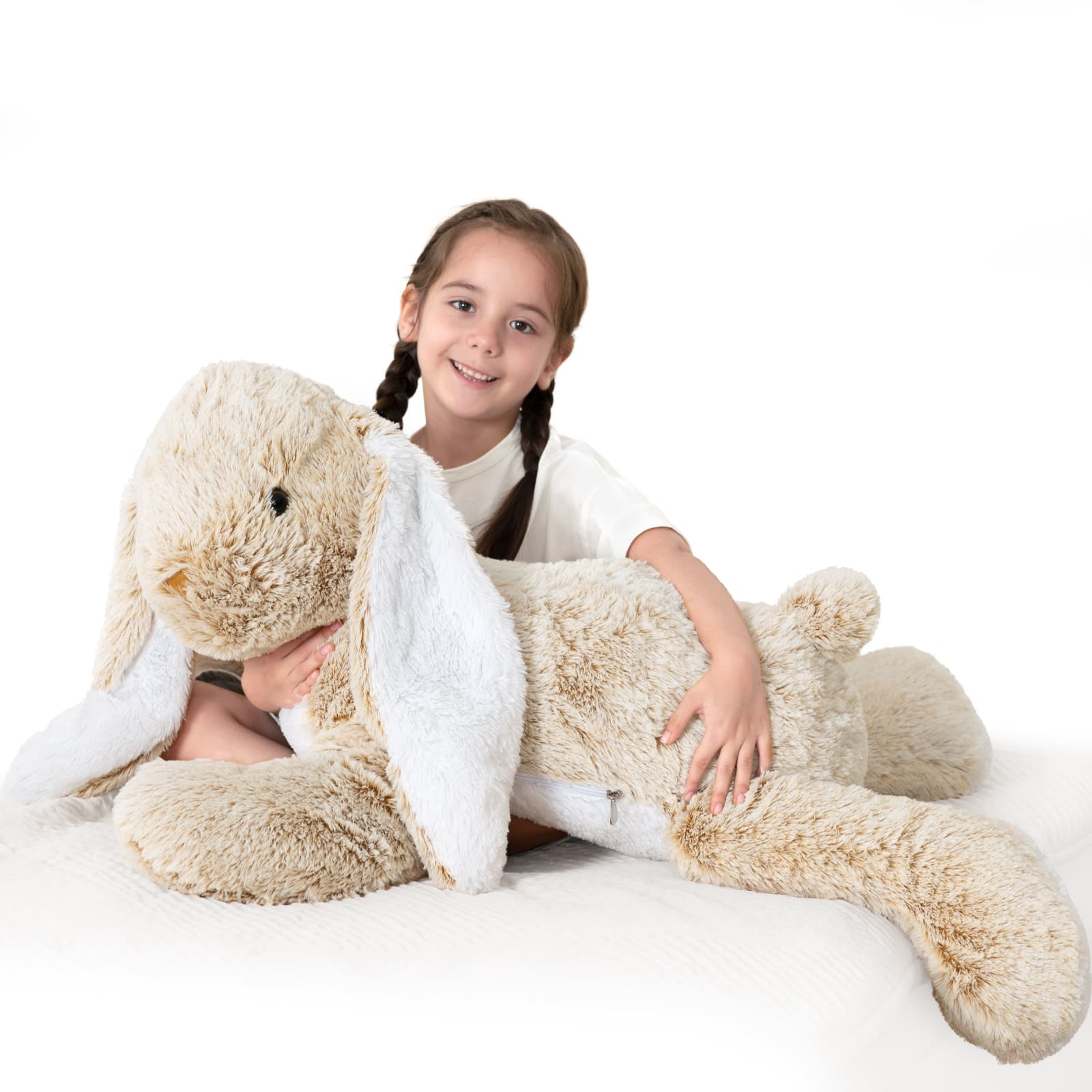 Bunny Plush Toy Rabbit Stuffed Animals, Grey, 31.5 Inches