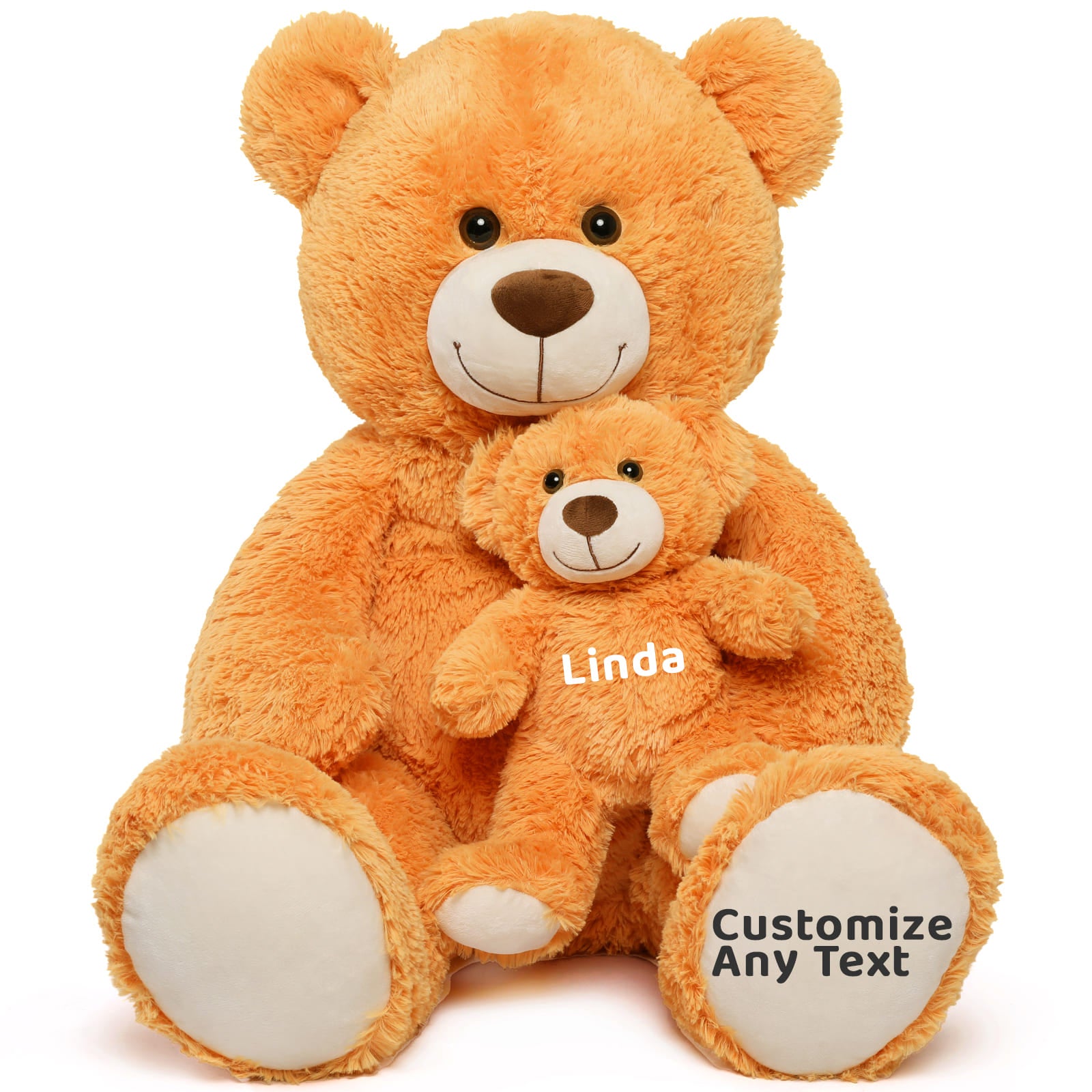 Custom Teddy Bear Plush Toy with Custom Text, 39 Inches