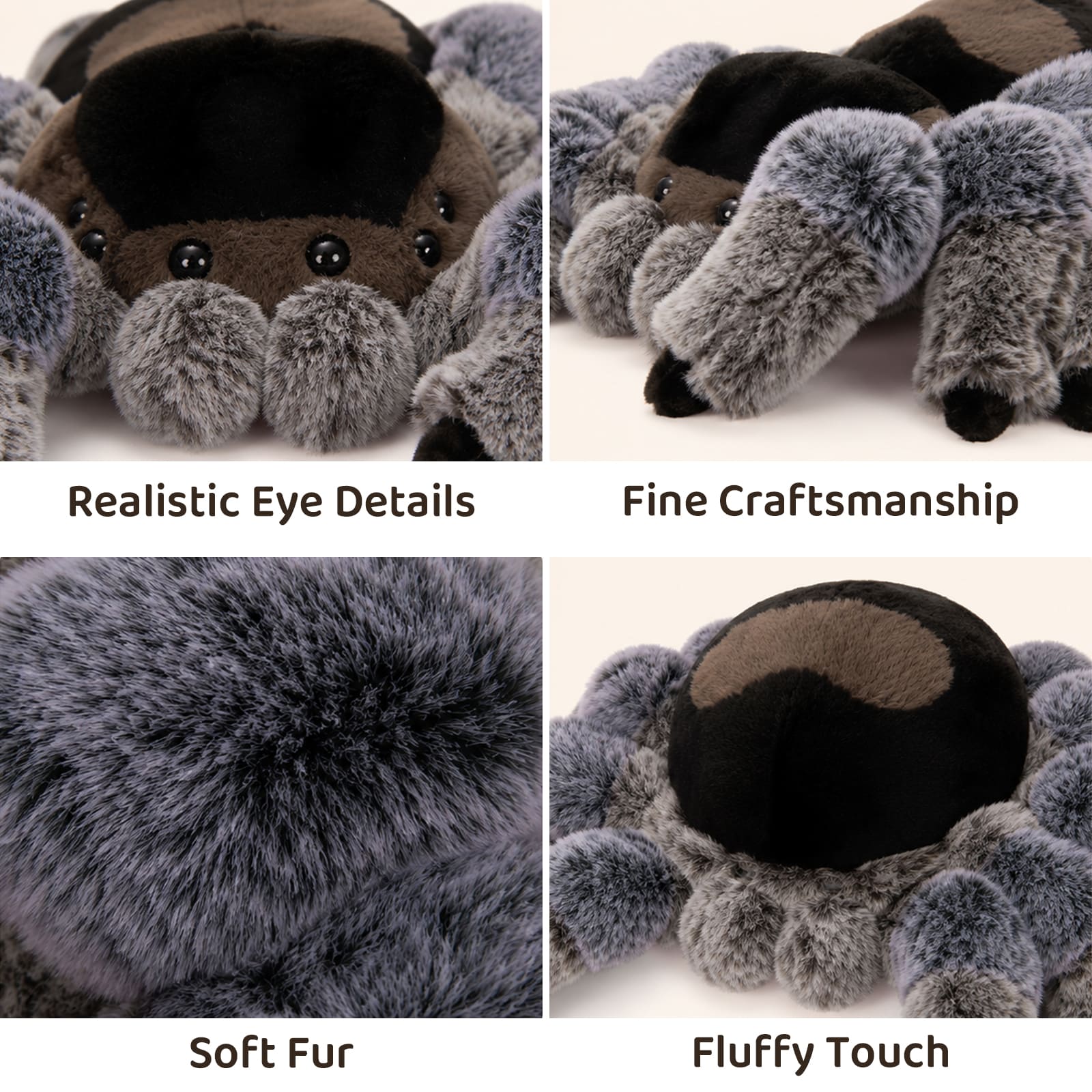 Simulation Spider Stuffed Animals, 15.75 Inches