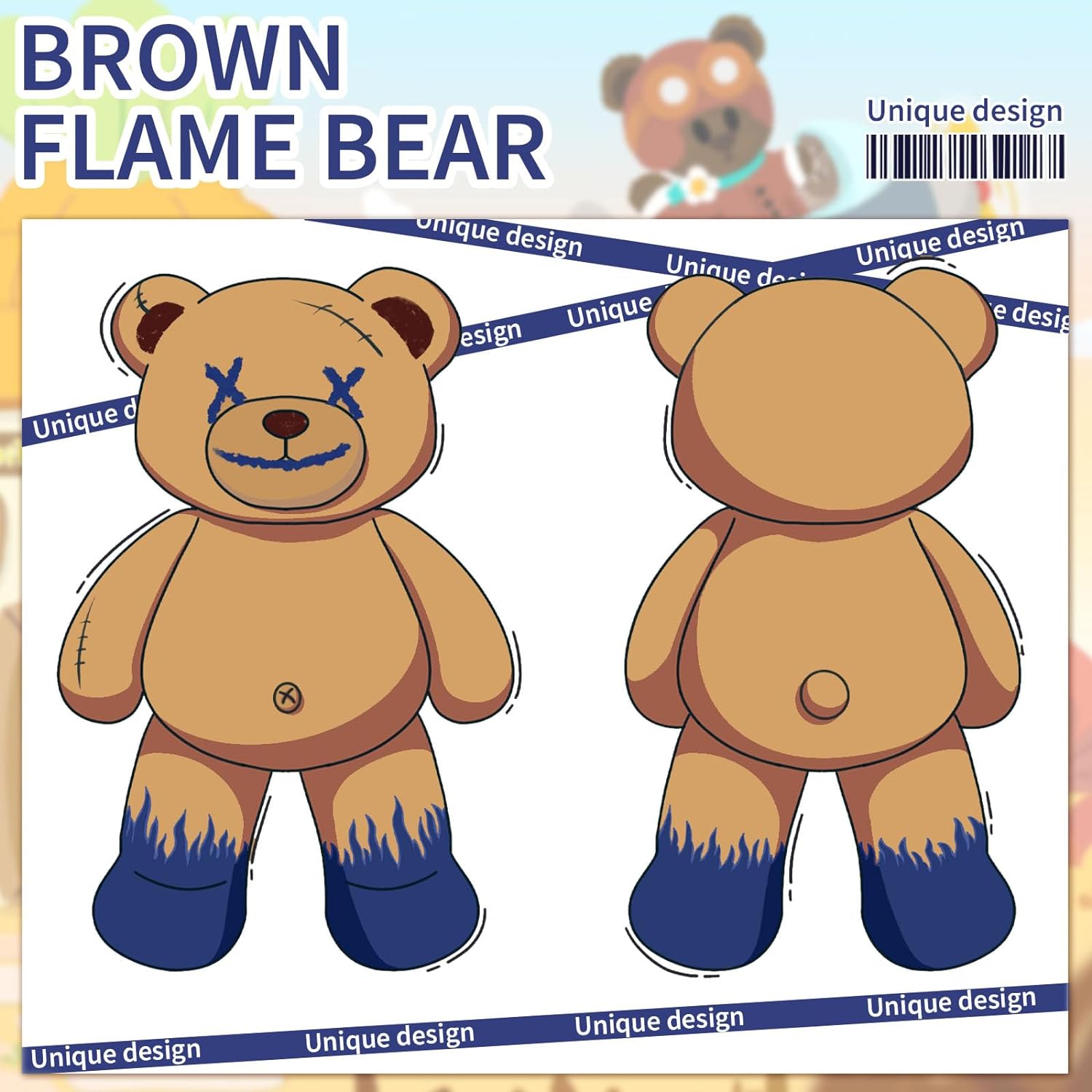 Riesiges Teddybär-Plüschtier, braun, 47 Zoll