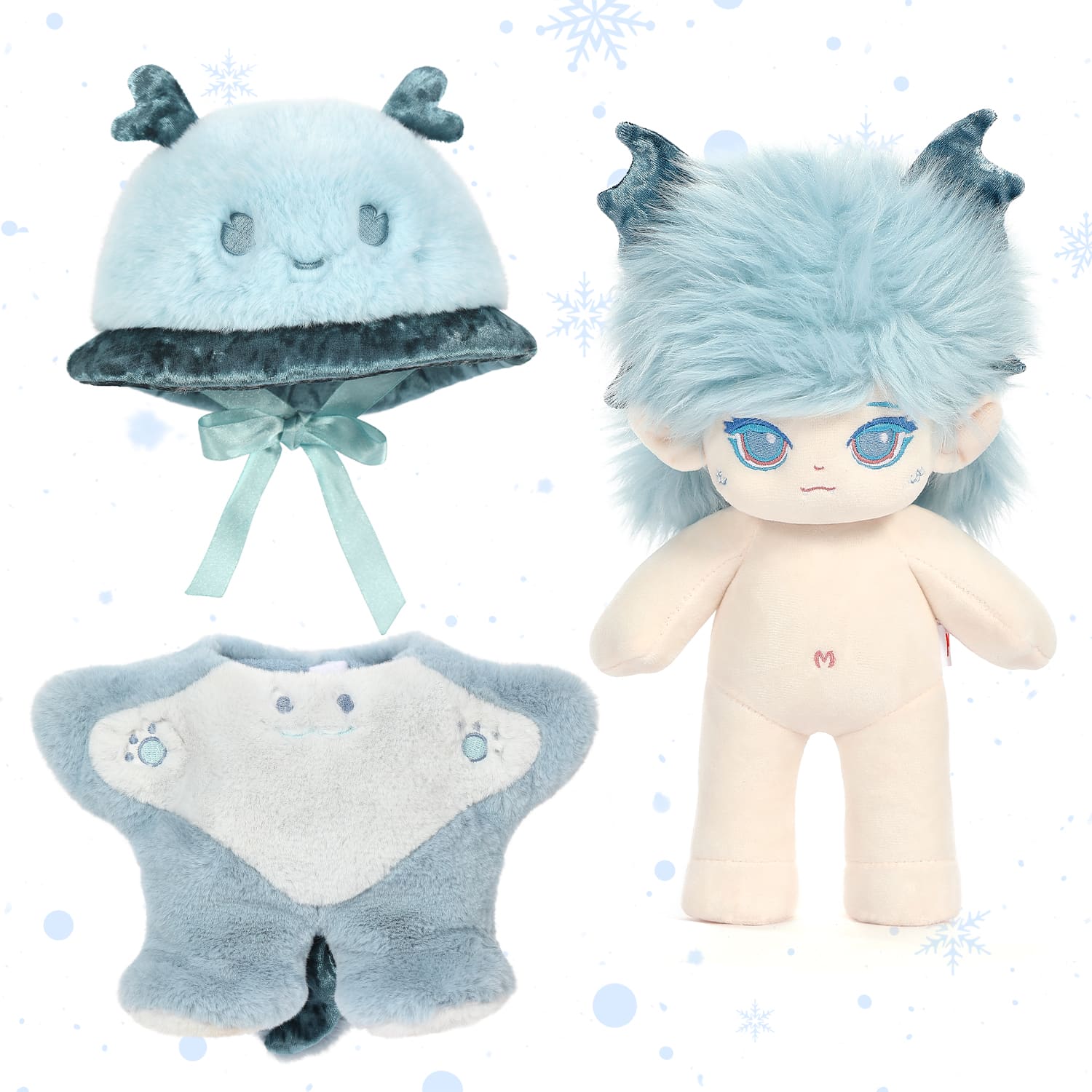 Deep Sea Messenger Elf - Noora Handmade Doll, 13 Inches