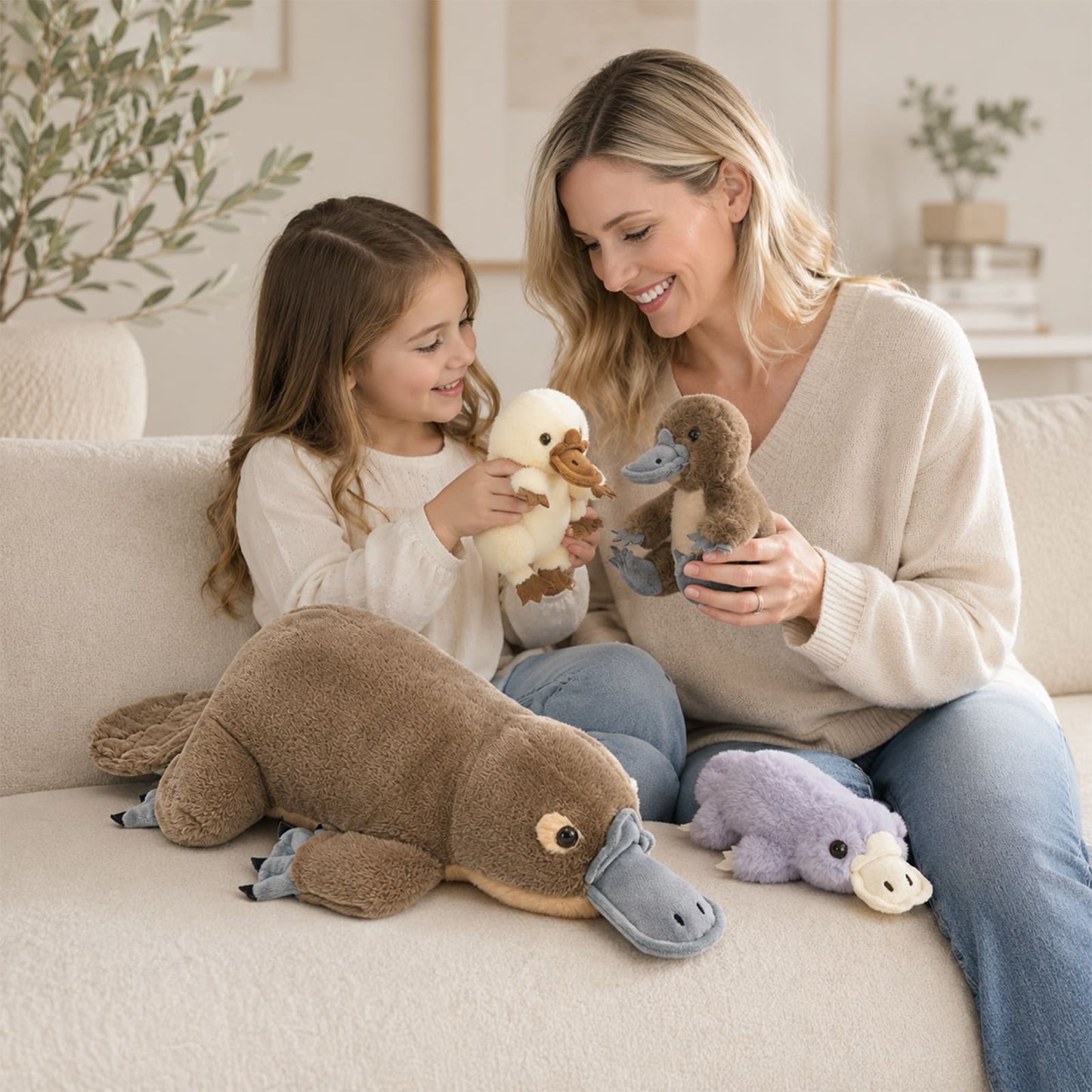 Platypus Plush Toys Duckbill Stuffed Animals, 21.65 Inches