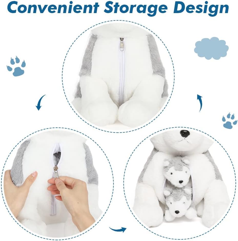 Husky Plush Toys Dog Stuffed Animals, 16 Inches - MorisMos Stuffed Animals - Free Shipping
