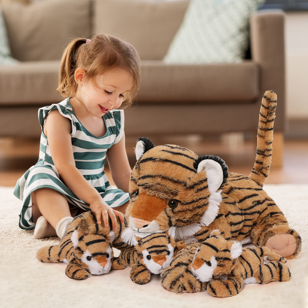 Tiger-Plüschspielzeug-Set, 20 Zoll