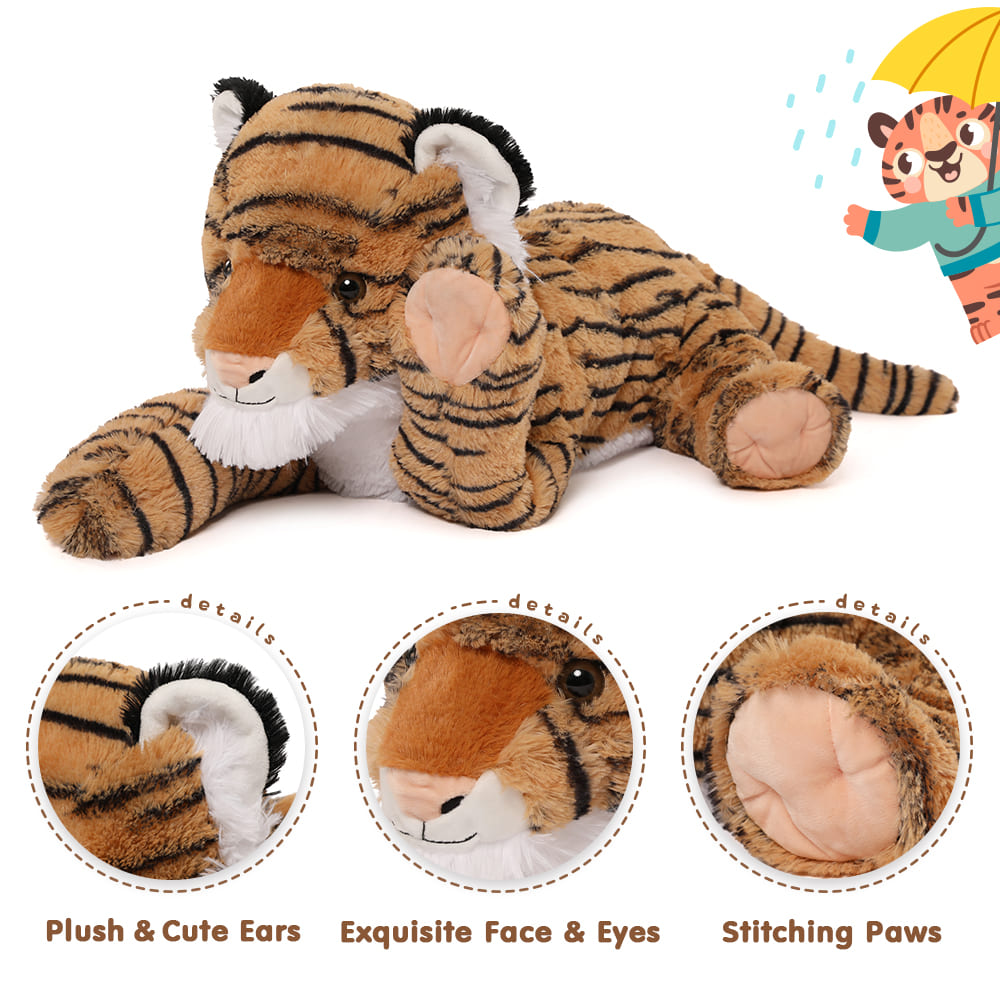 Tiger-Plüschspielzeug-Set, 20 Zoll