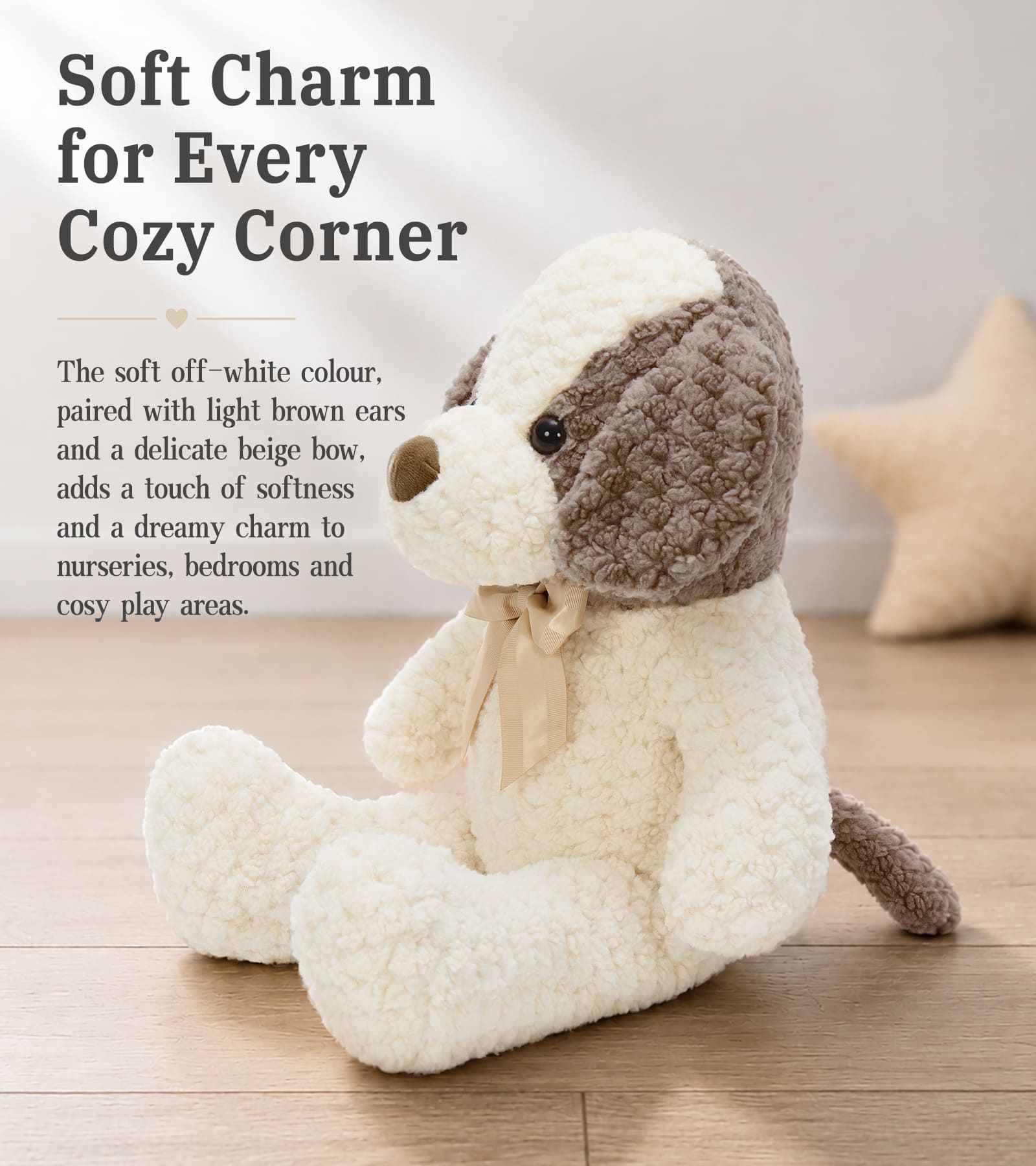 22-Inch Ultra-Soft Stuffed Animals – Dog, Elephant & Dinosaur