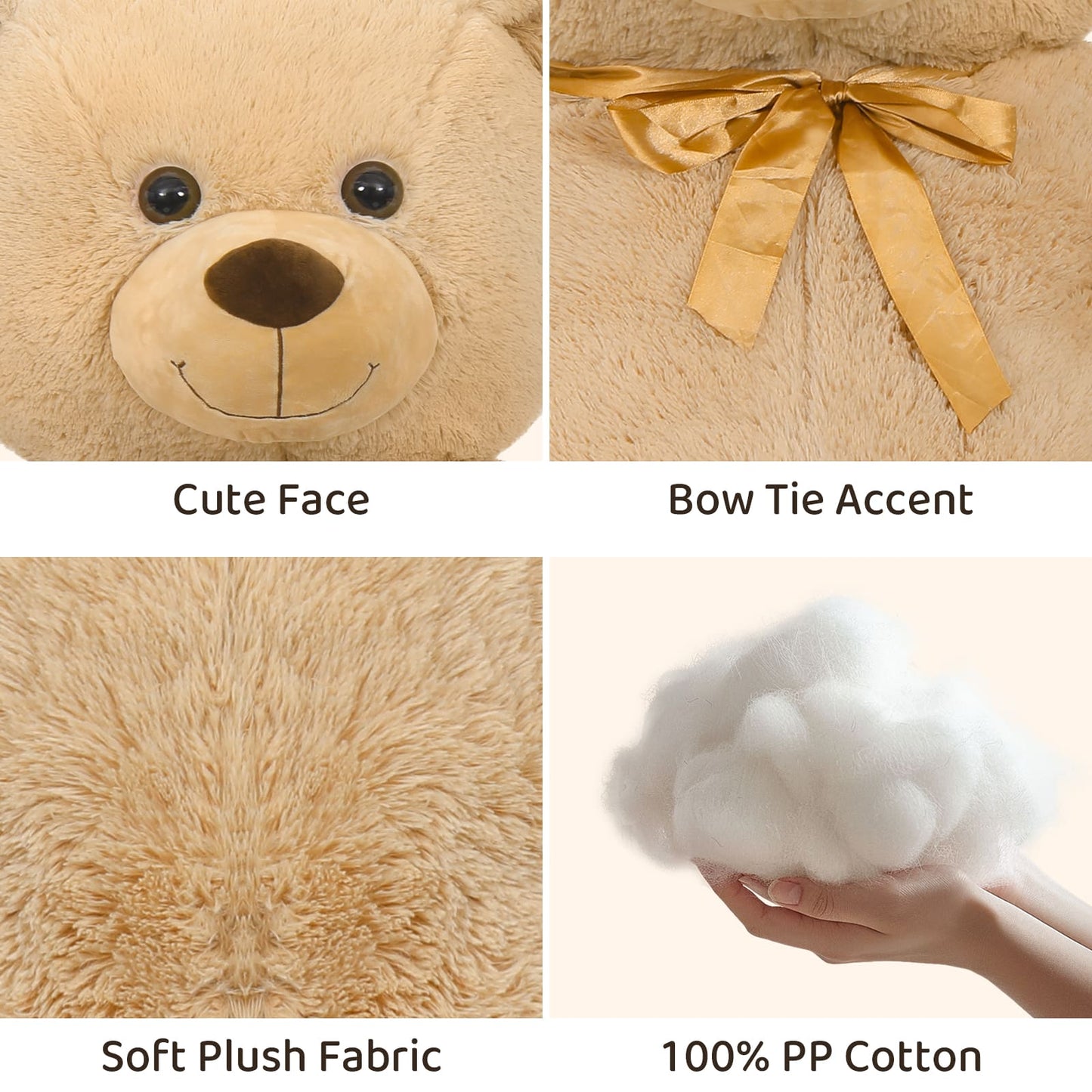 Ours en peluche géant, multicolore, 59 pouces