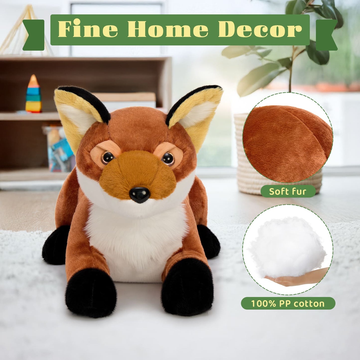 Giant 30-Inch Fox Plush – Ultra Soft & Cuddly Stuffed Animal