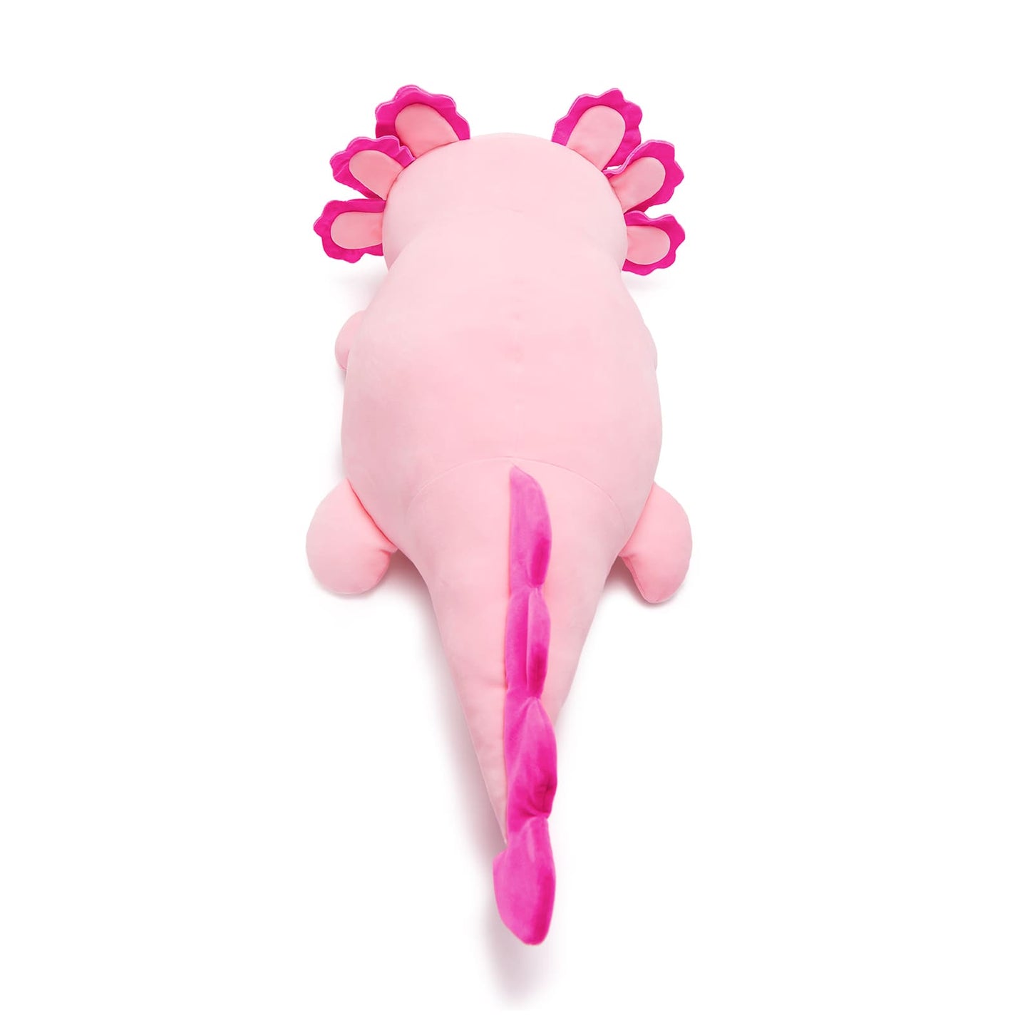 Giant Axolotl Plush Pillow Salamander Stuffed Animals, Pink/Blue, 39 Inches