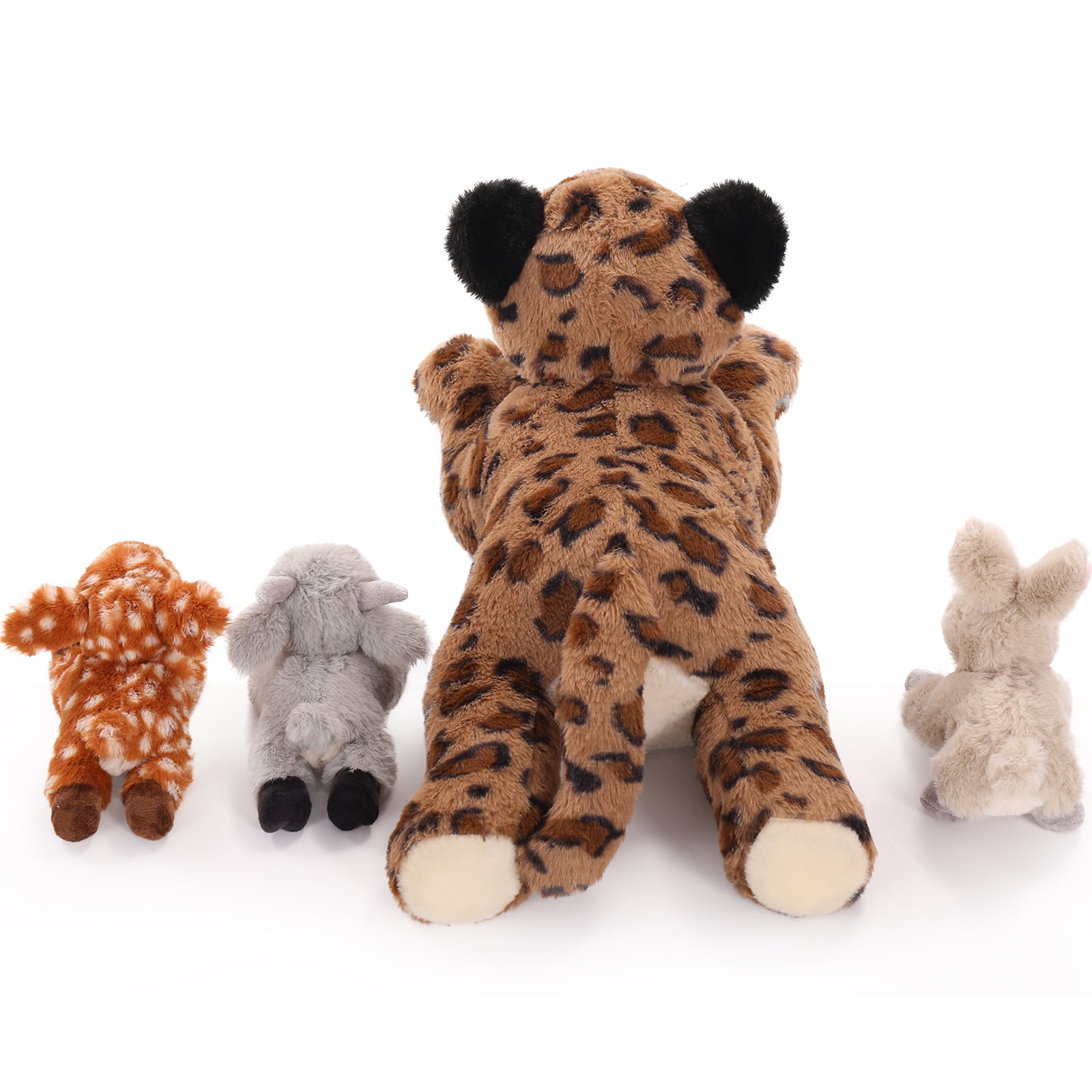 Leopard Plush Toys Jungle Stuffed Animals, 19.6 Inches