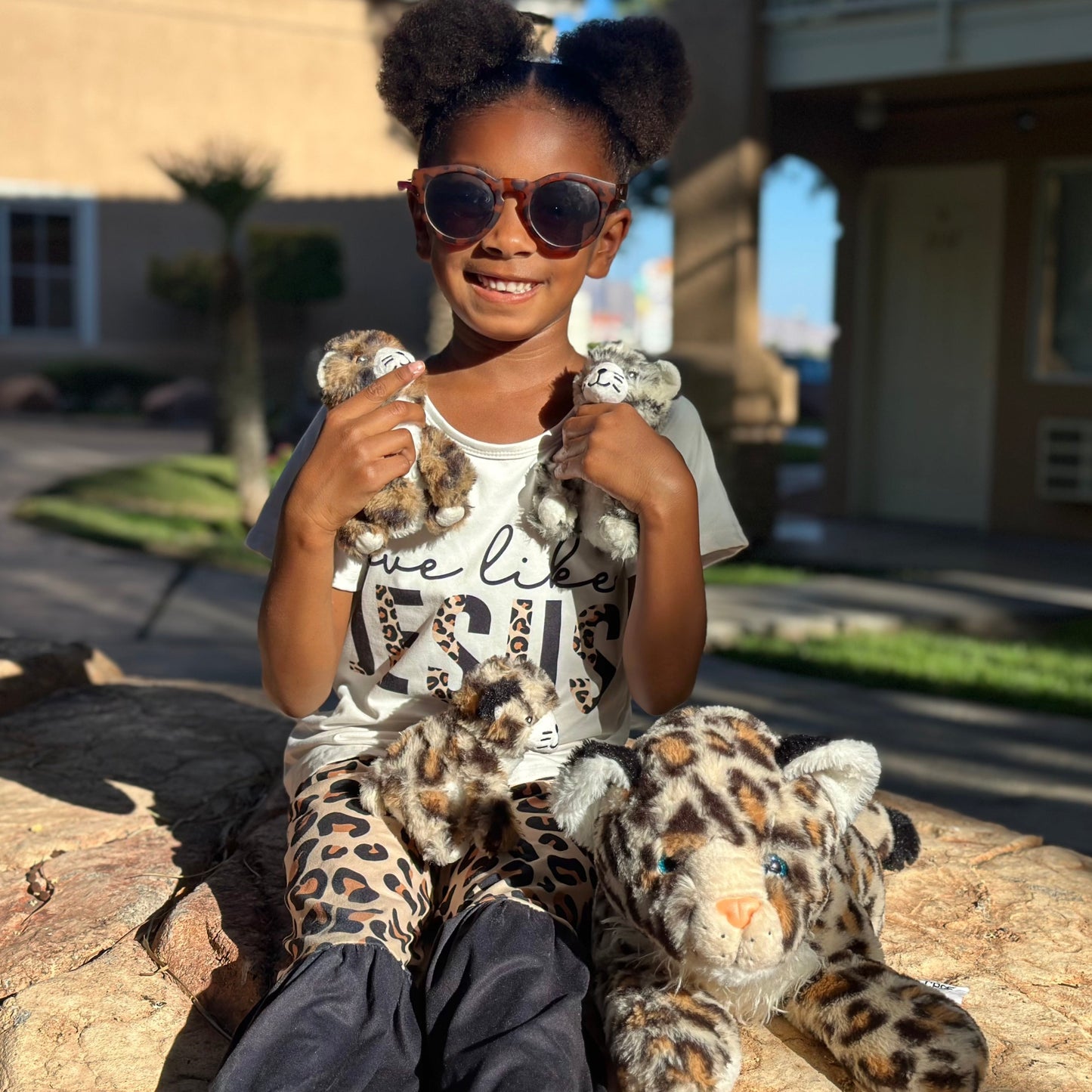 Jungle Leopard Stuffed Animals - Cheetah Plush Toys - 4 Pcs Leopard Stuffed Animals - Realistic Cheetah Plush Dolls - Jungle/Safari/Forest Cute Cartoon Plush Pillows for Kids - Christmas/Birthday Gift for Kids