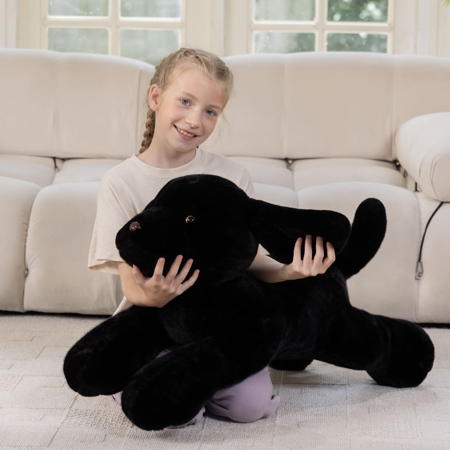 Labrador Plush Toy Dog Stuffed Animals, Black, 31.5 Inches