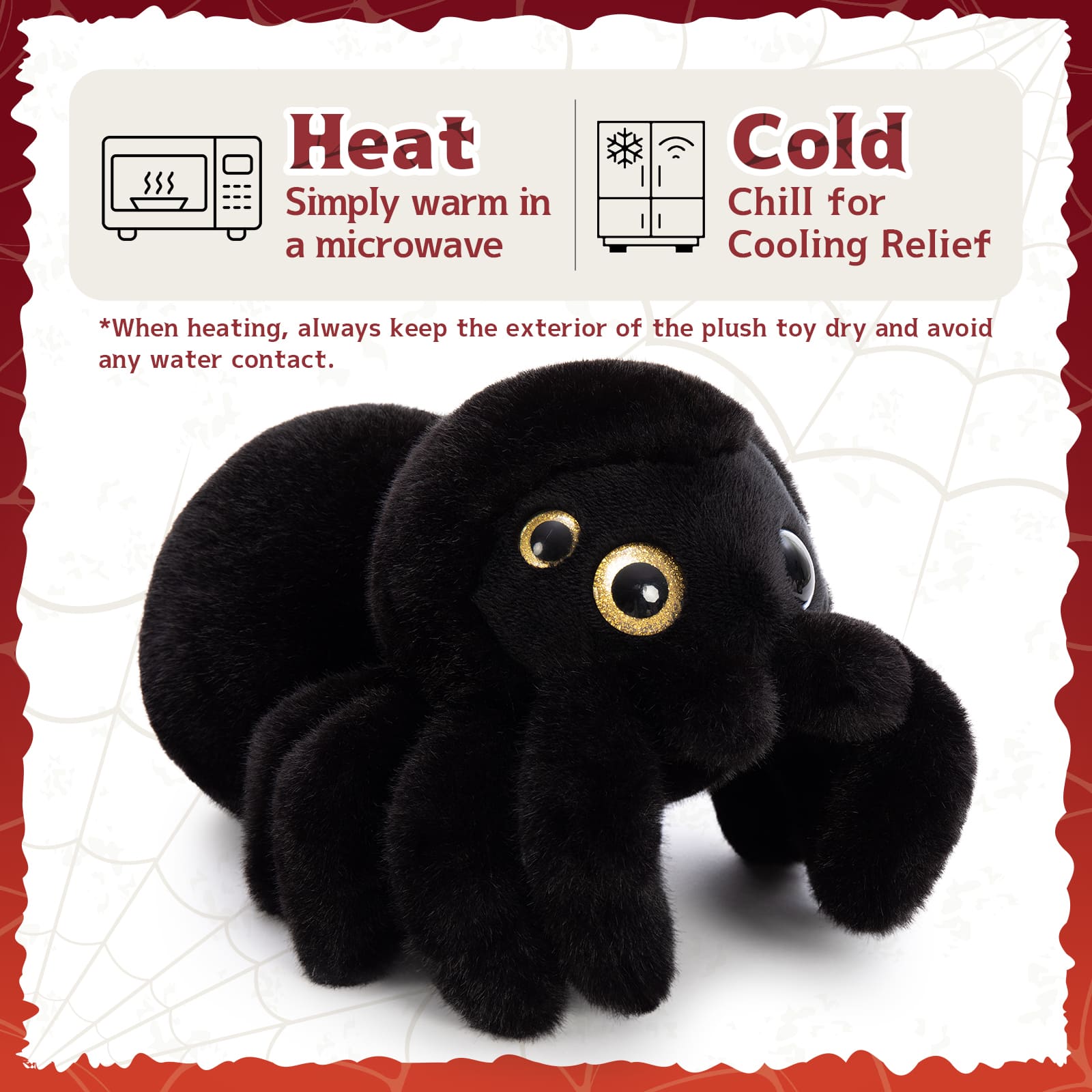 14" Spider Plush Toy Weighted & Heatable Stuffed Animal for Comfort Stuffed Animals Store 14" Spider Plush Toy Weighted & Heatable Stuffed Animal for Comfort Stuffed Animals Store