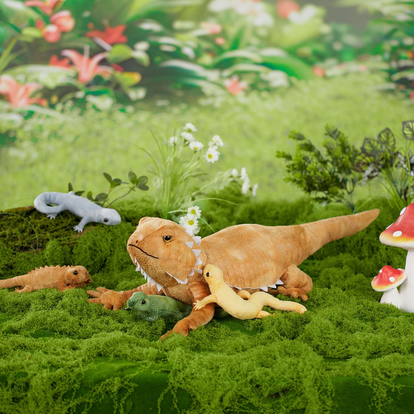 Lifelike Lizard Stuffed Animals Reptile Plush Toys, 27.56 Inches