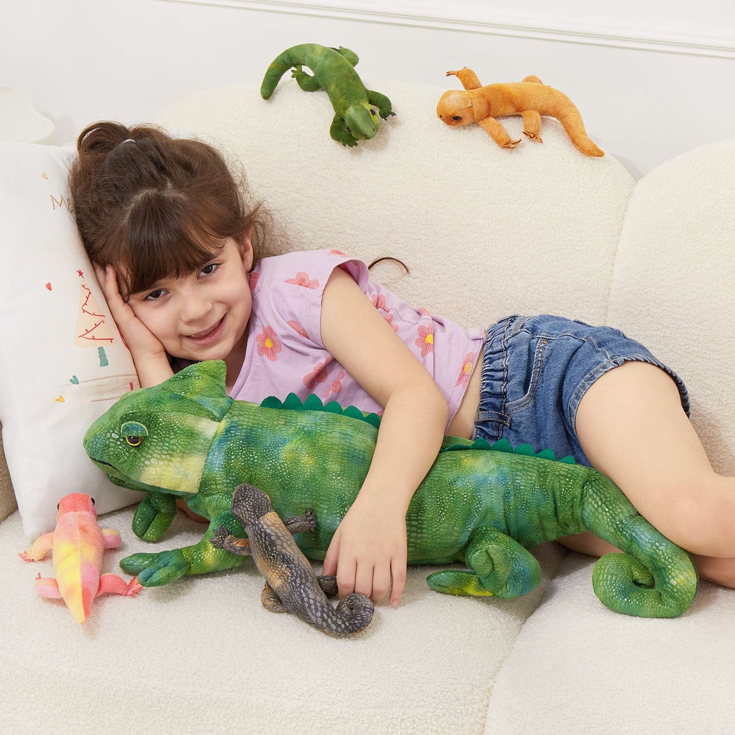 Realistic Lizard Stuffed Animals Reptile Plush Toys, 26.8 Inches