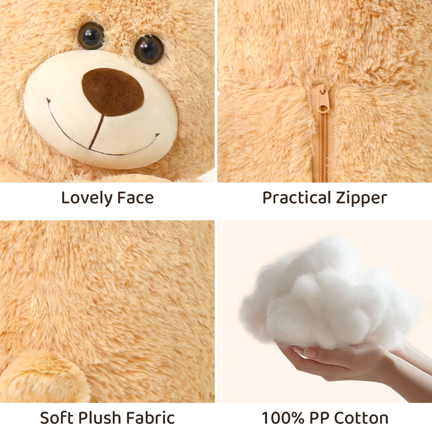Jouet en peluche géant maman ours et bébé, 39 pouces