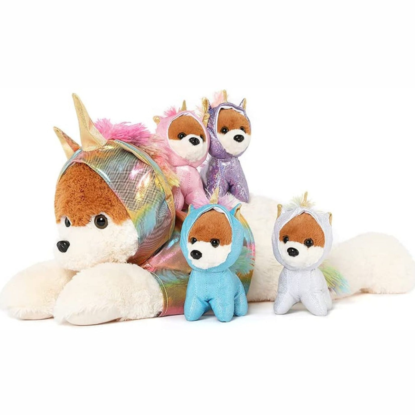 Ensemble de jouets en peluche Mommy Dog, 26 pouces