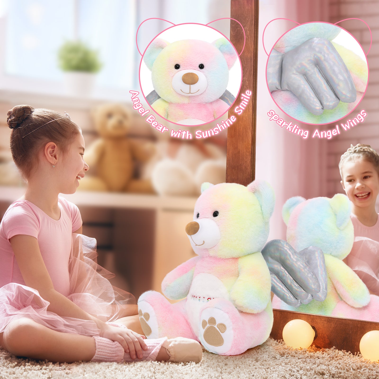 Engel-Teddybär mit Flügeln, 15,4 Zoll