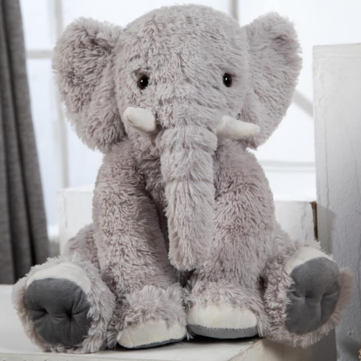 Elephant Stuffed Animal Toy, Multicolor, 19 Inches - MorisMos Plush Toys