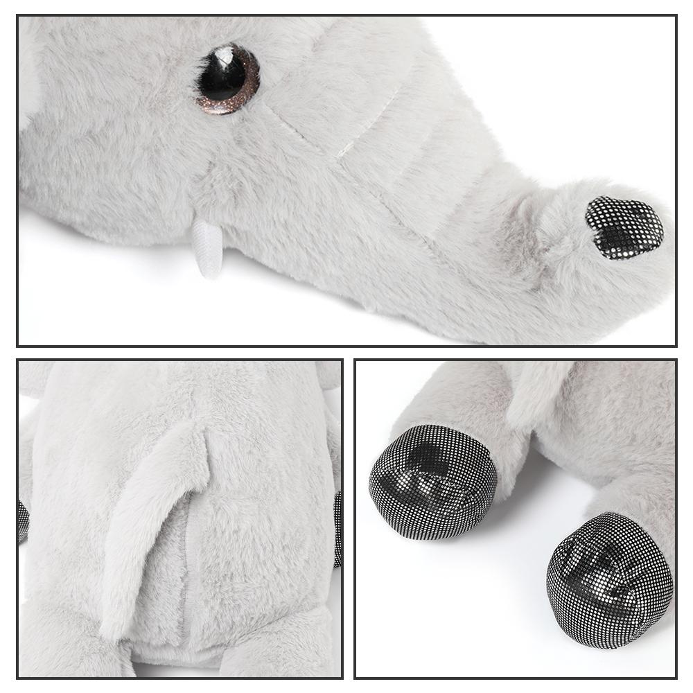 Kuscheltier Elefant, grau, 24 Zoll