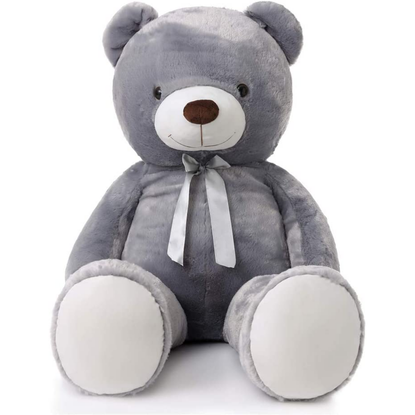 Giant Teddy Bear Plush Toys - Grey Teddy Bear Stuffed Animals - Valentine's Day Teddy Bear&Gifts - Teddy Bear Theme Baby Shower Decorations - Stuffed Teddy Bear Plush - Cute Bear Plush Dolls - Gift for Kids Teens Adults on Birthday Christmas Valentine's Day