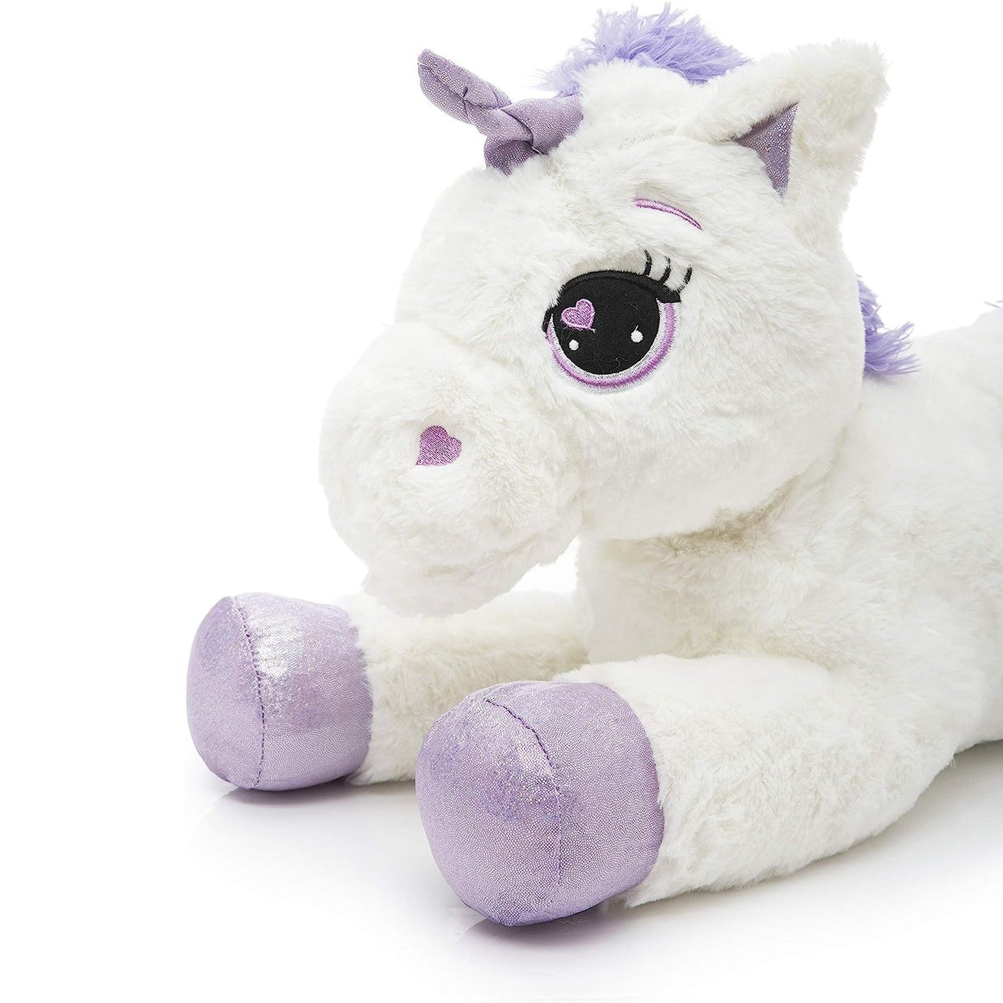 Giant Unicorn Plush Toy, Pink/White, 24/32 Inches - MorisMos Plush Toys