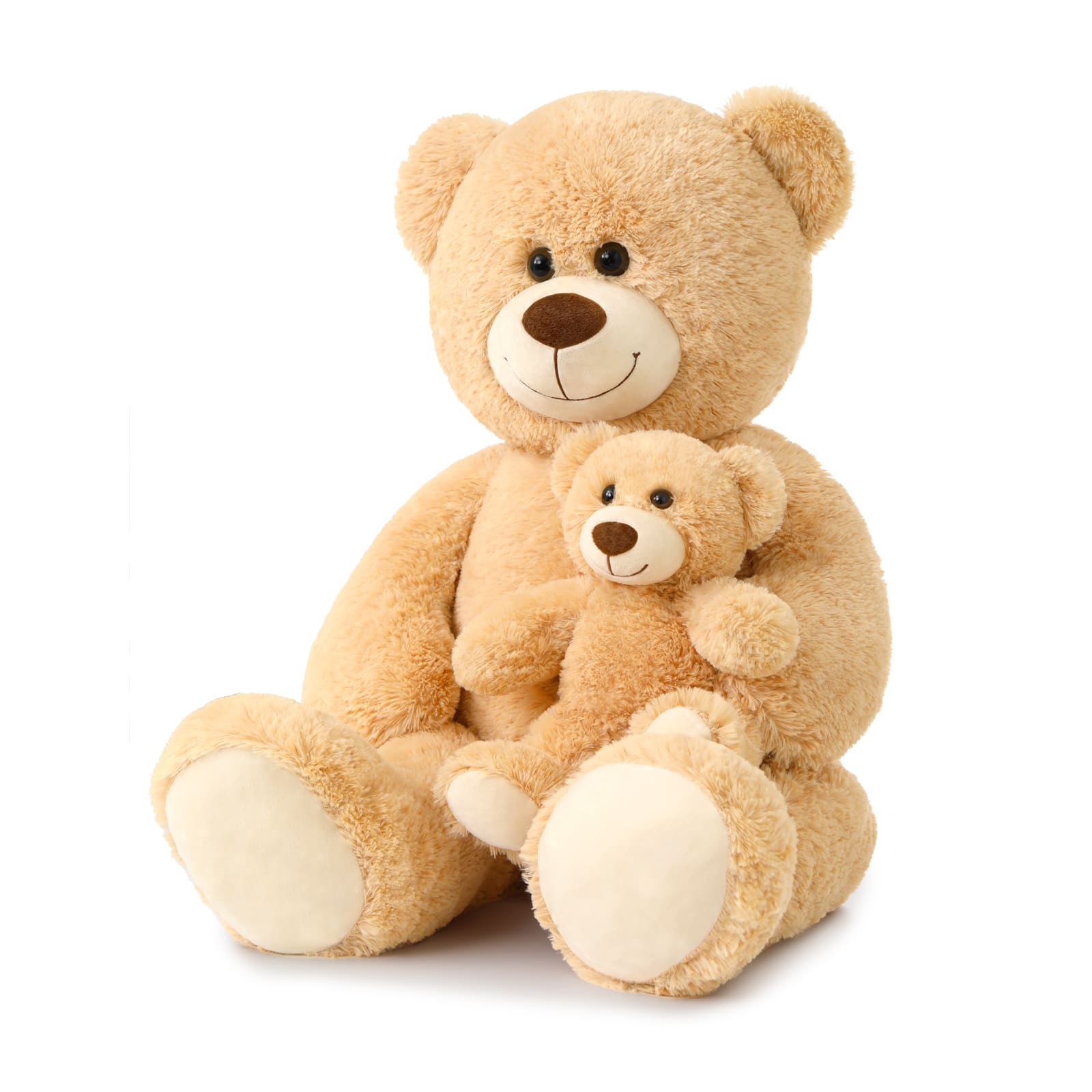 Jouet en peluche géant maman ours et bébé, 39 pouces