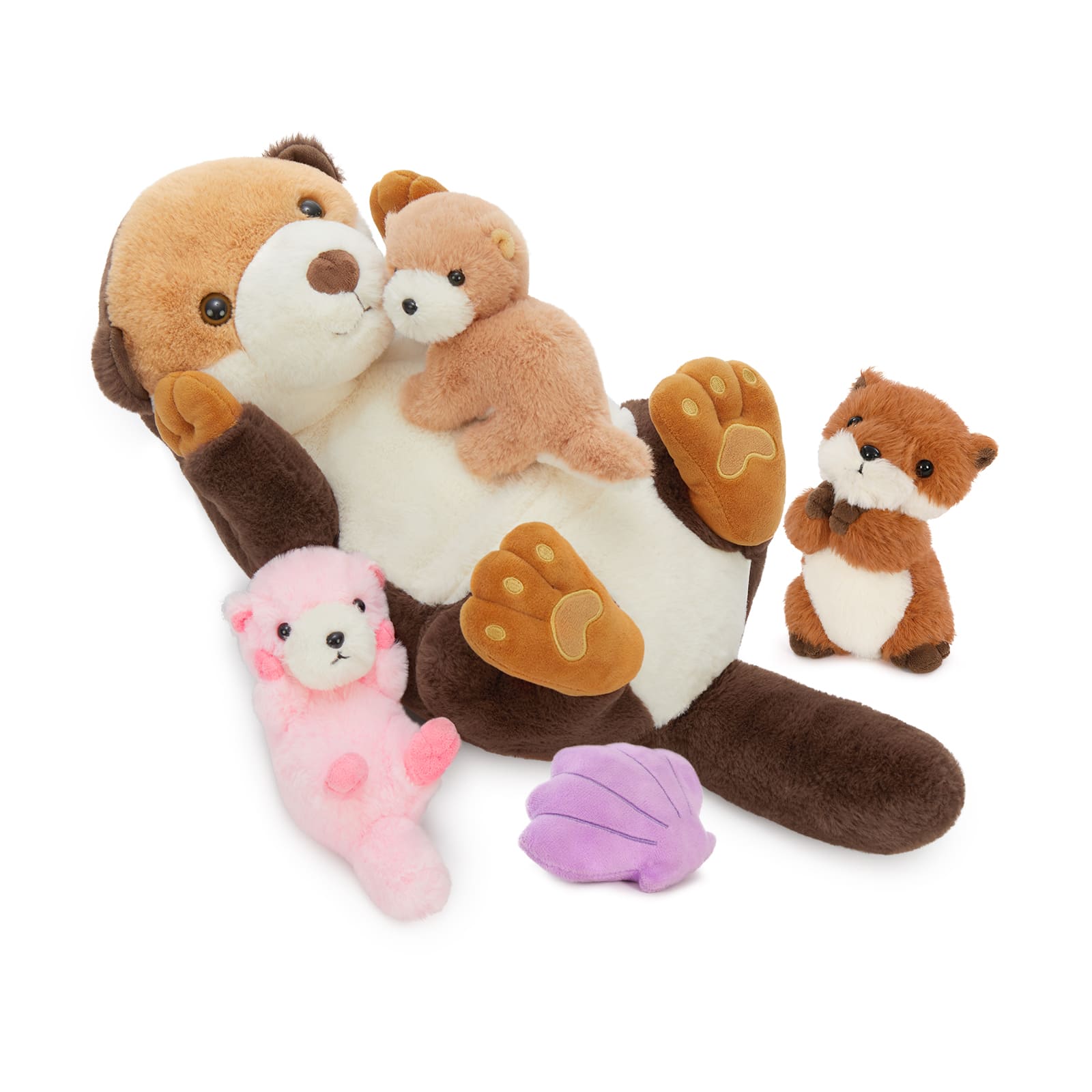 River Otter Stuffed Animals, Dark Brown/Grey, 23.6 Inches