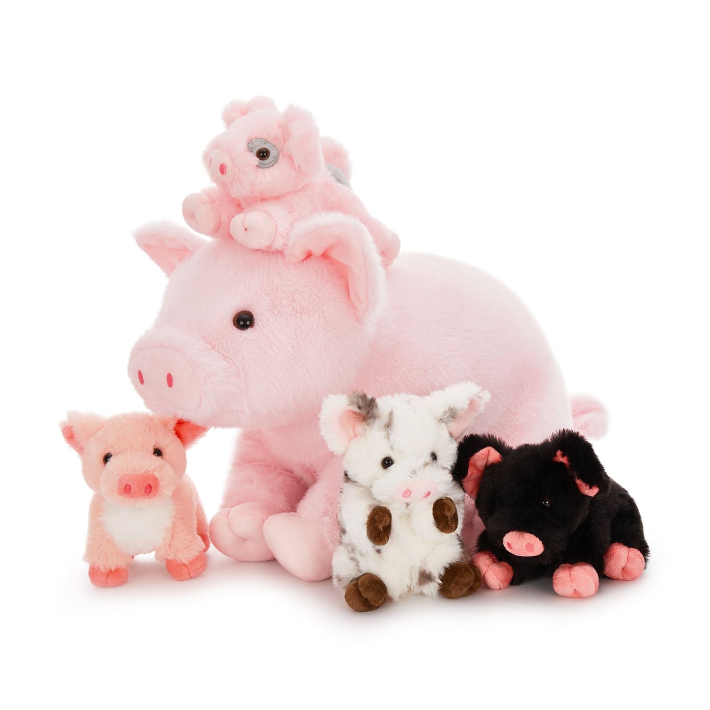 Pig Stuffed Animals Farm Plush Toys, Pink, 15.7 Inches