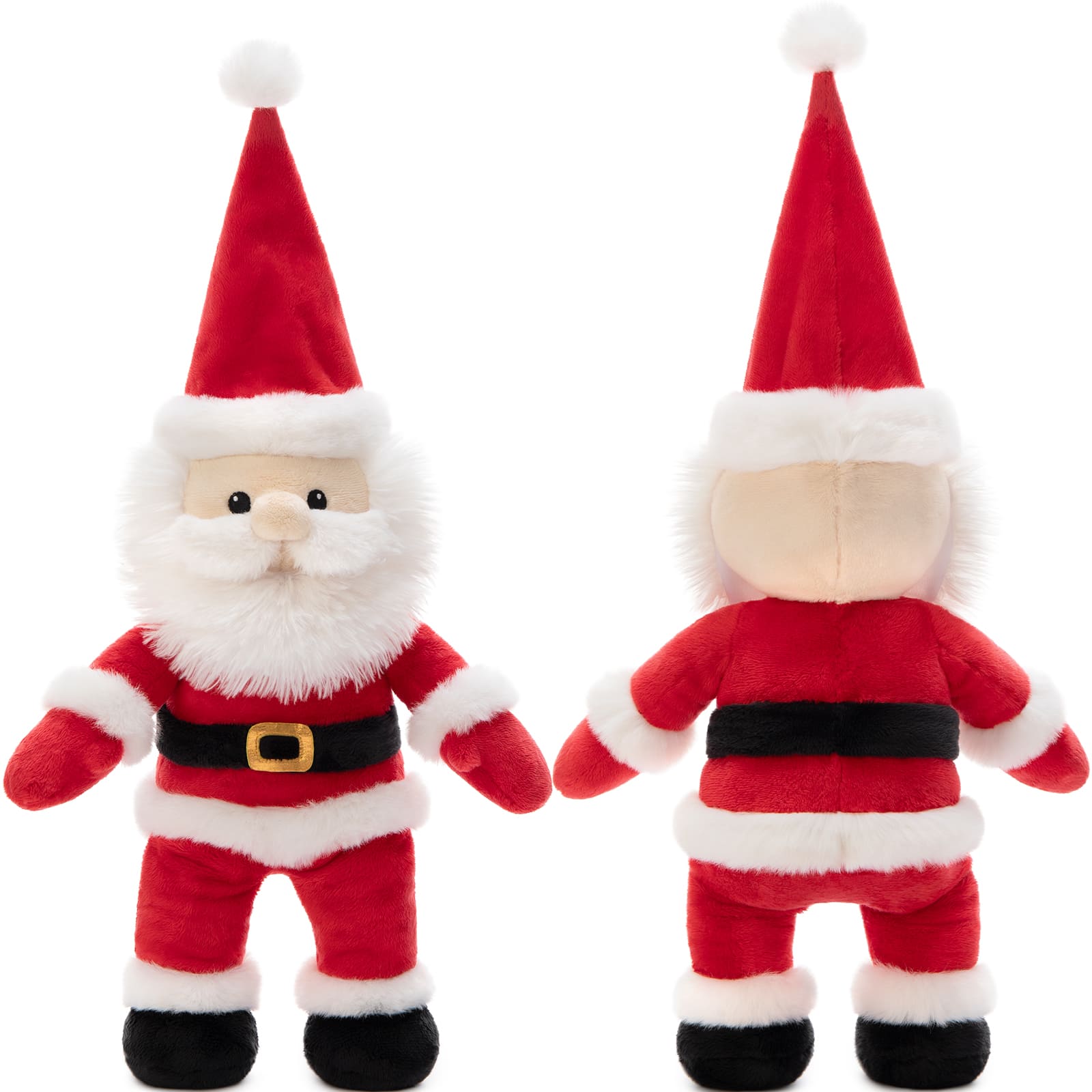 Santa Claus Weighted Heatable Plush Toy, Red, 16 Inches