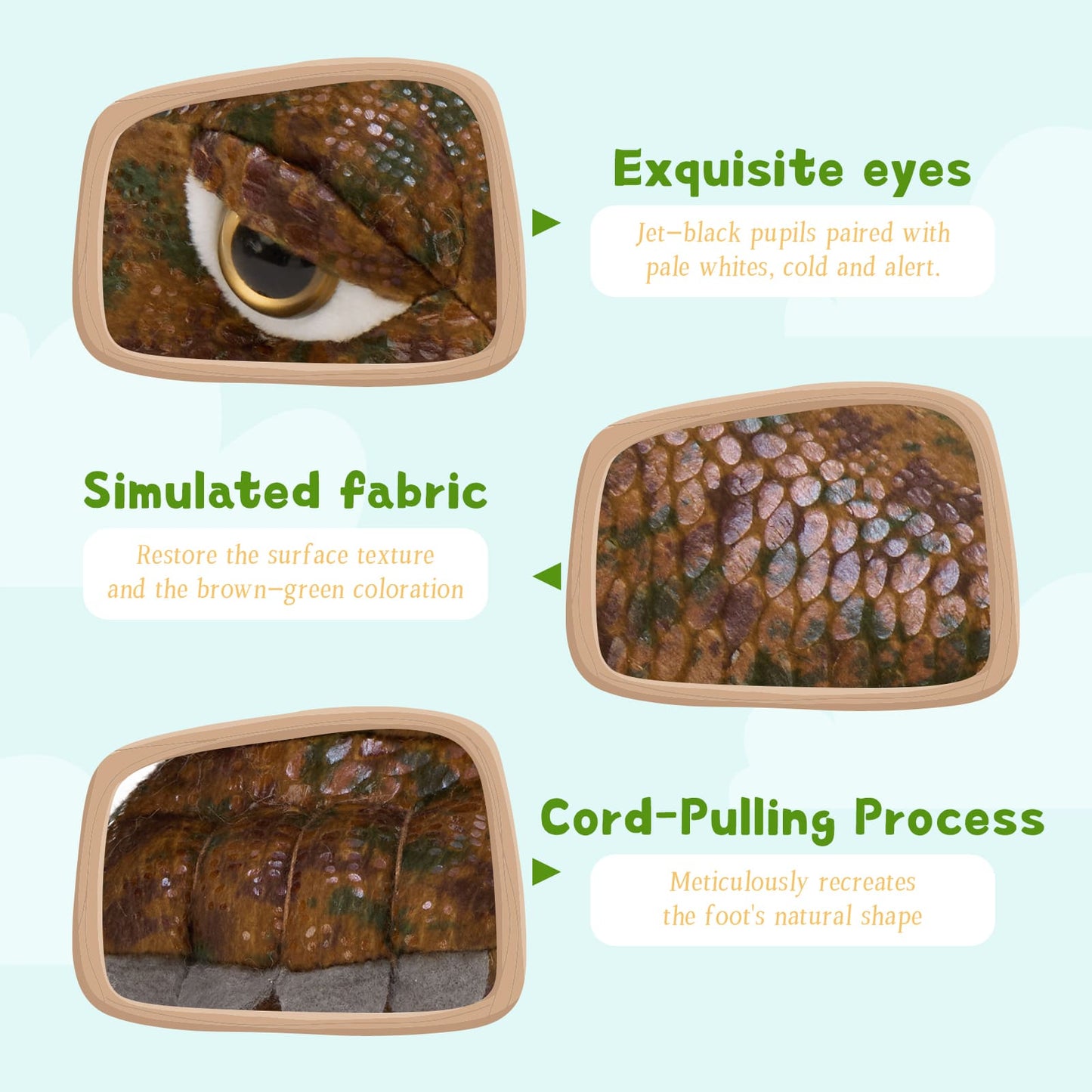 MorisMos Giant Komodo Dragon Stuffed Animal Pillow, 32" Plush Komodo Dragon Toy for Kid Girl Boy Birthday Gift, Realistic Big Monitor Lizard Stuffed Animal,Living Modern-Day Dinosuar Dragon Decoration