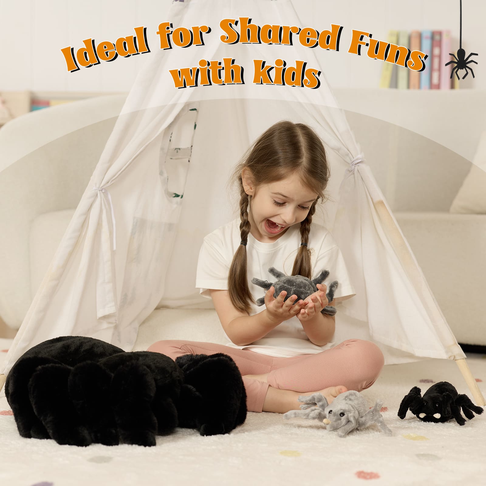 Simulation Spider Stuffed Animals, 15.75 Inches