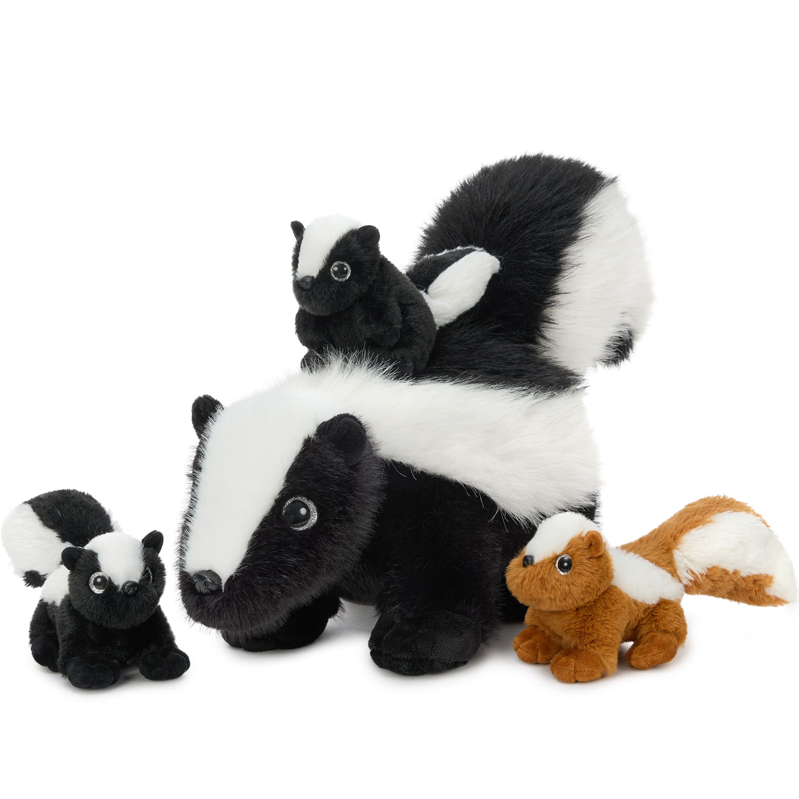 Skunk Stuffed Animals with Babies Inside the Belly, 22 Inches